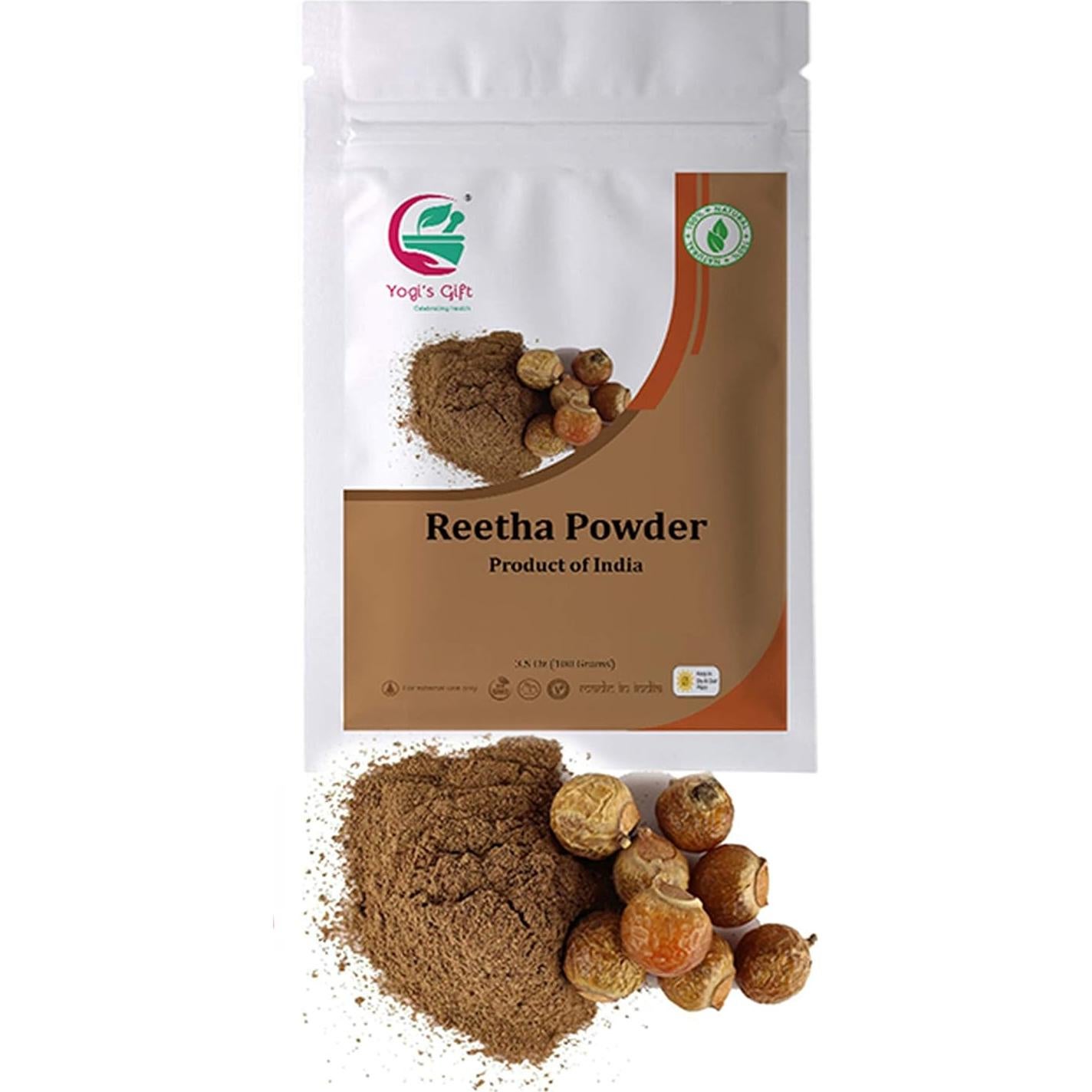 Paquete de Cuidado Capilar Herbal Yogi's Gift 500g - Amla, Reetha, Shikakai