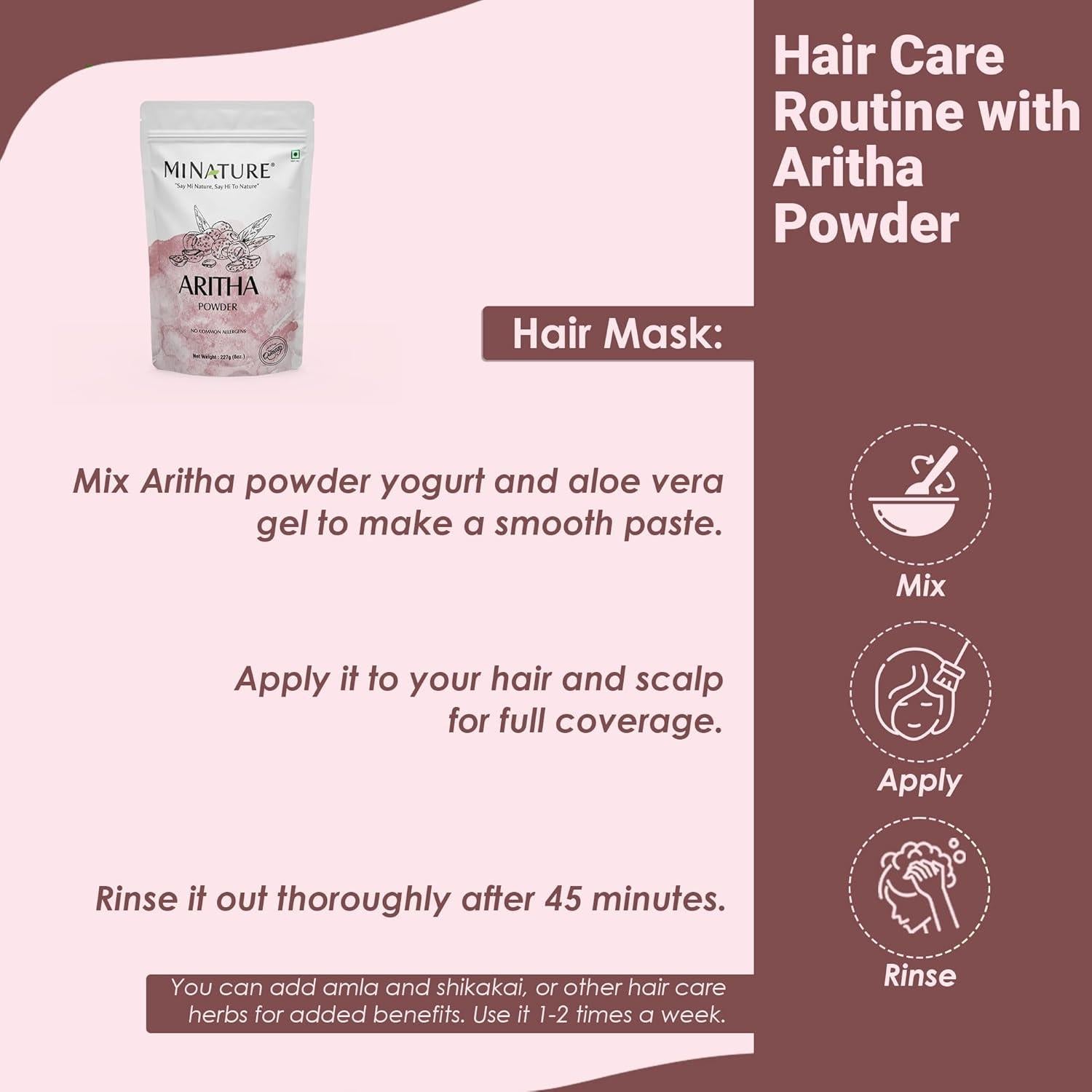 Polvo de Aritha Natural 100g - Mi Naturaleza - Cuidado Capilar