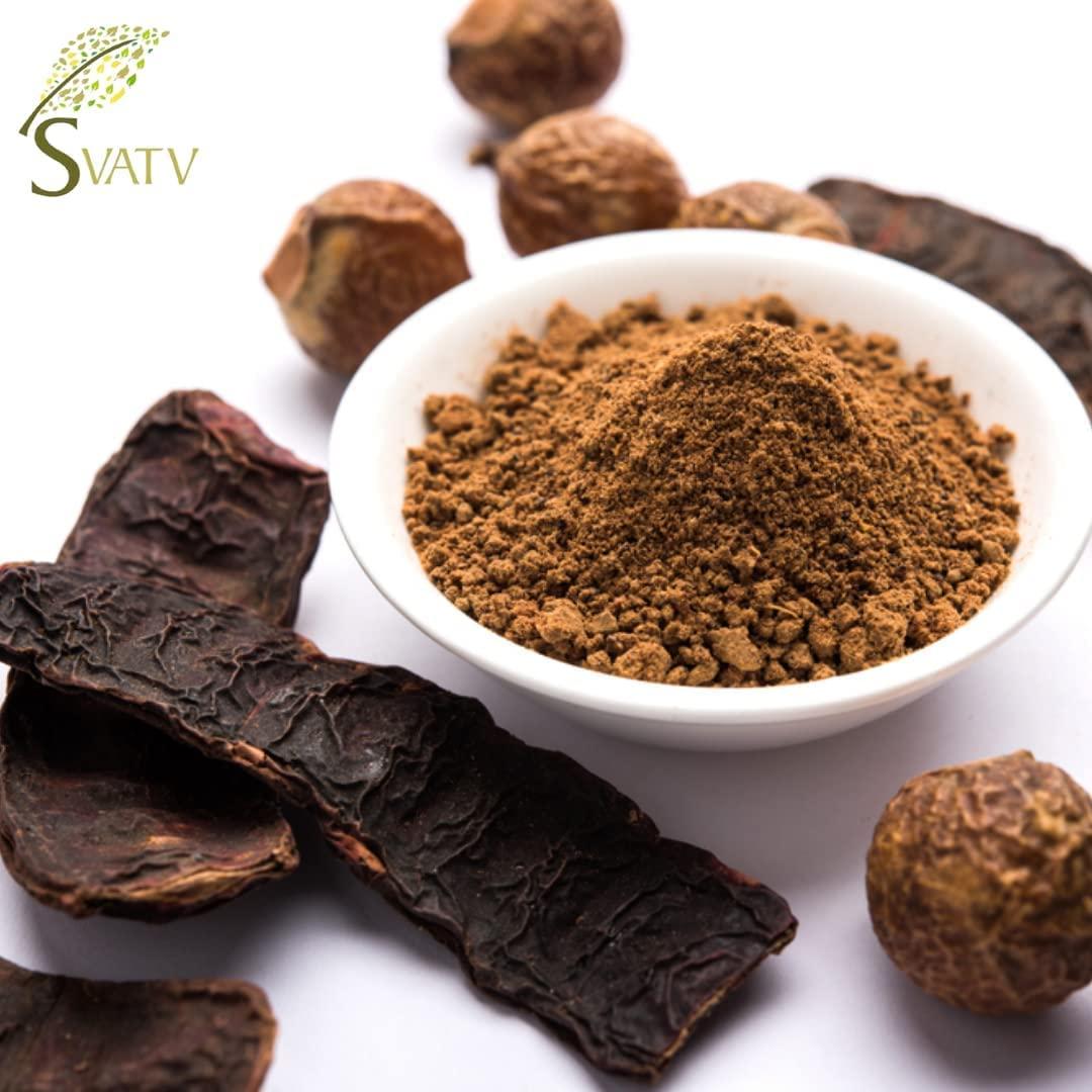 Polvo de Nuez de Jabón SVATV 227g | Champú Natural Ayurvédico