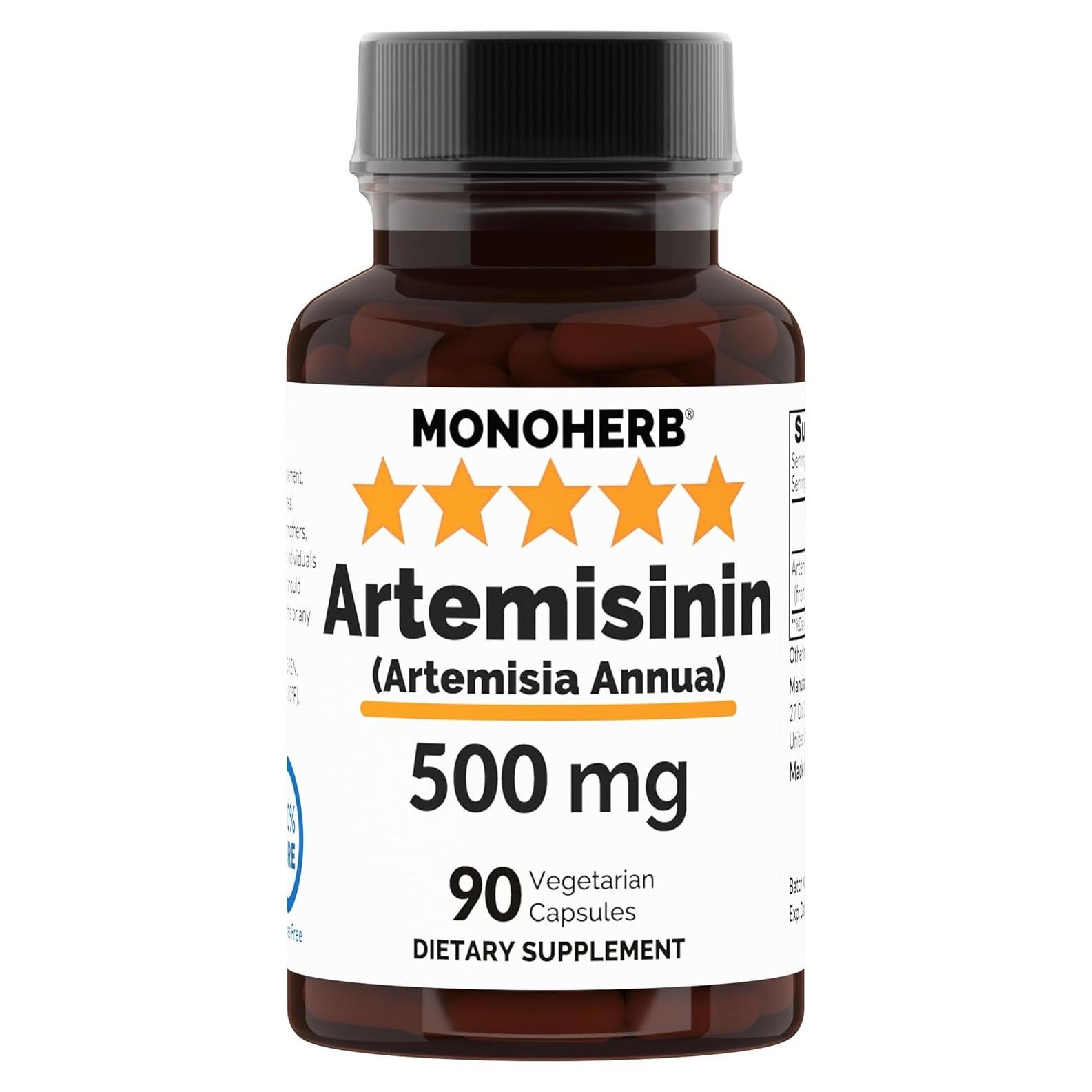 Cápsulas Veganas de Artemisinina MONOHERB 500 mg - 90 Unidades