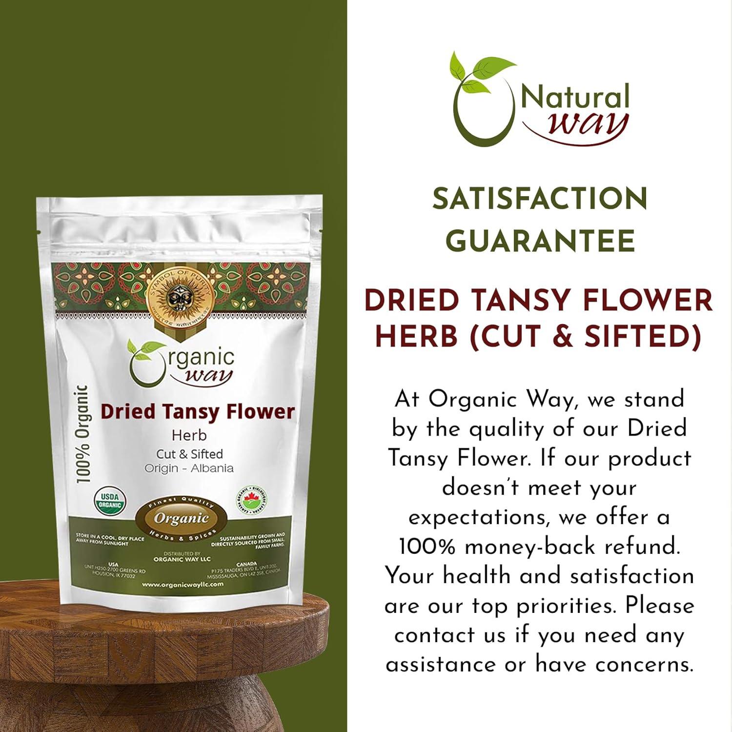 Té de Flor de Tanaceto Seco Organic Way 113.4 g - Orgánico y Kosher