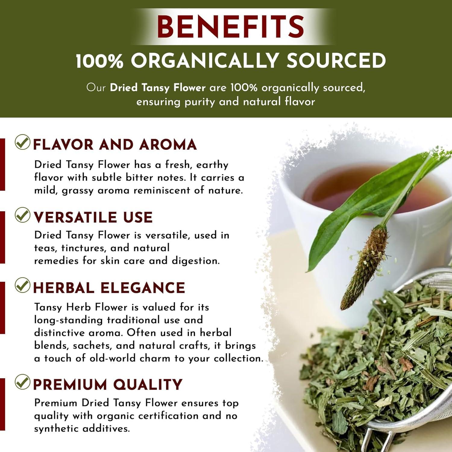 Té de Flor de Tanaceto Seco Organic Way 113.4 g - Orgánico y Kosher