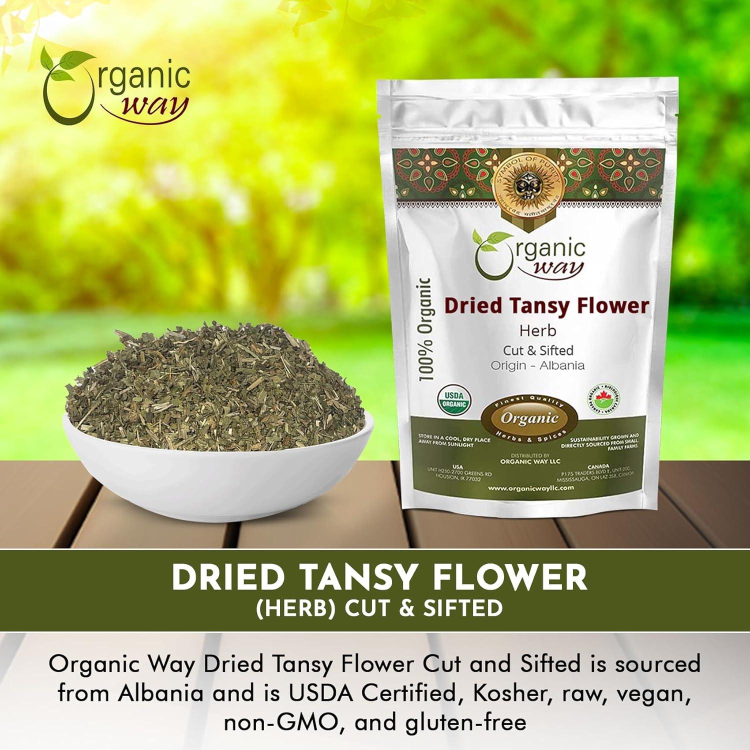 Té de Flor de Tanaceto Seco Organic Way 113.4 g - Orgánico y Kosher