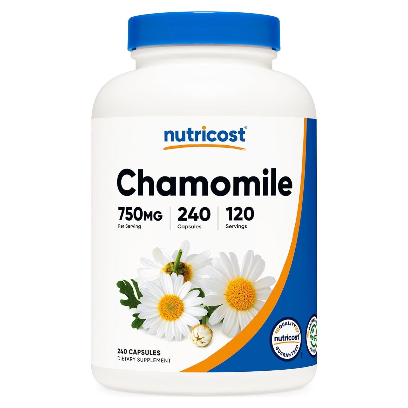 Cápsulas de Manzanilla Nutricost 750mg - 240 Veggie