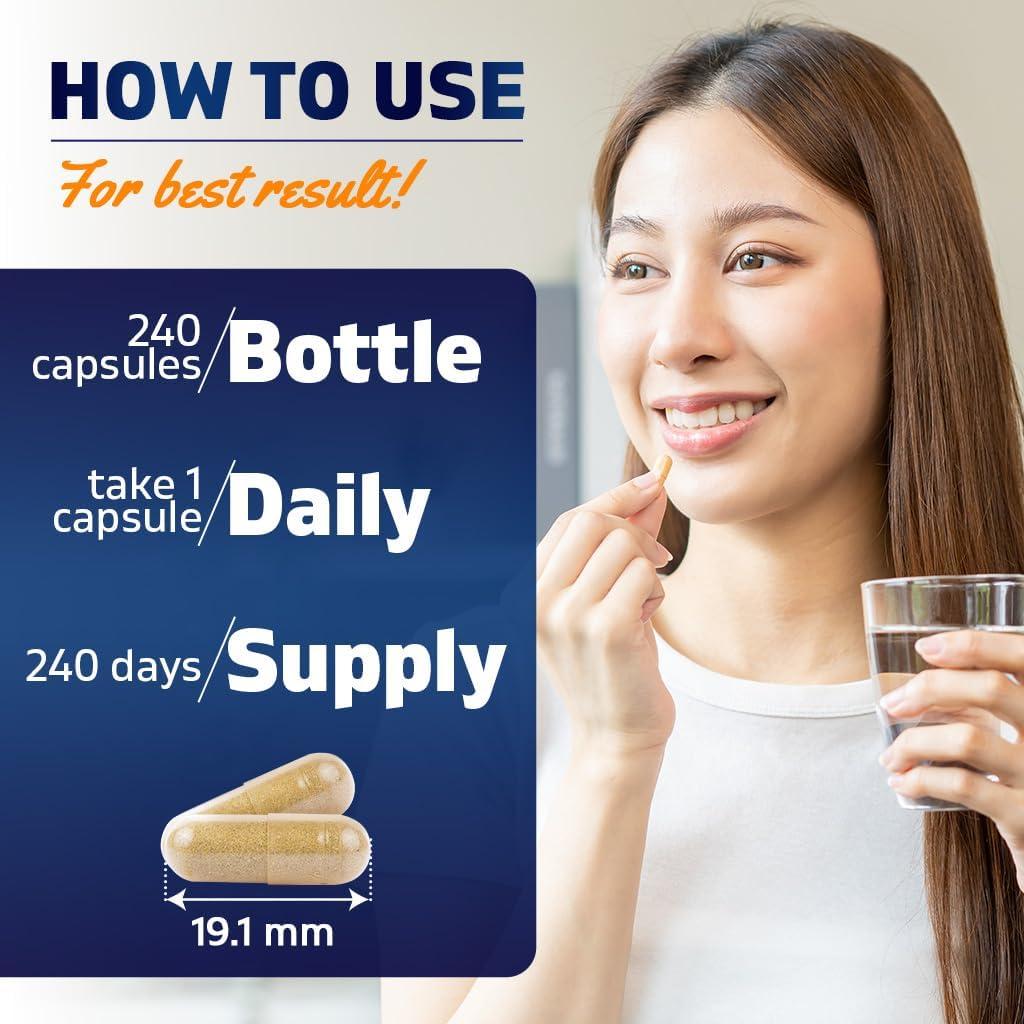 Suplemento de Manzanilla Vitamatic 2500 mg - 240 Cápsulas Veganas