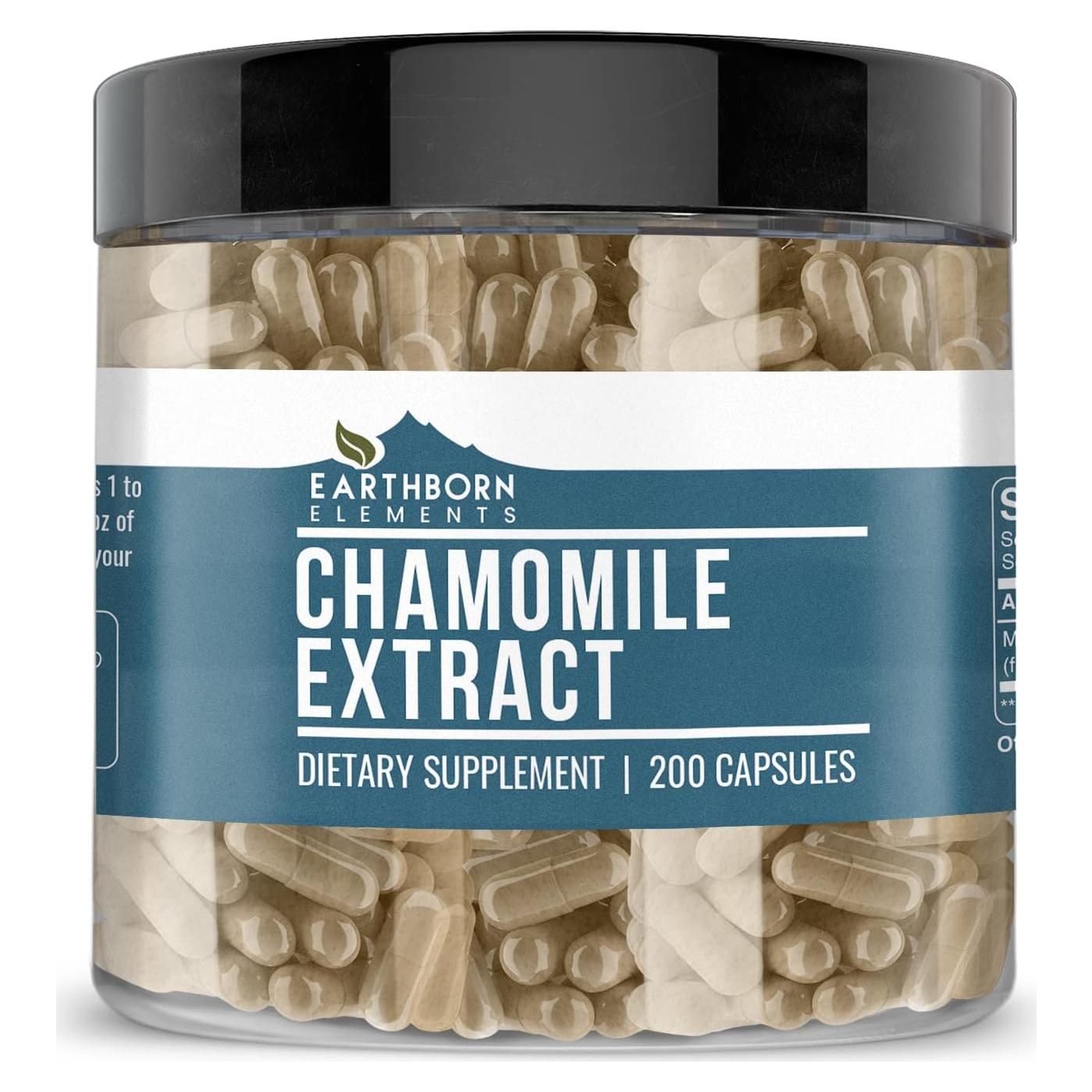 Extracto de Manzanilla Earthborn Elements 200 Cápsulas Puro