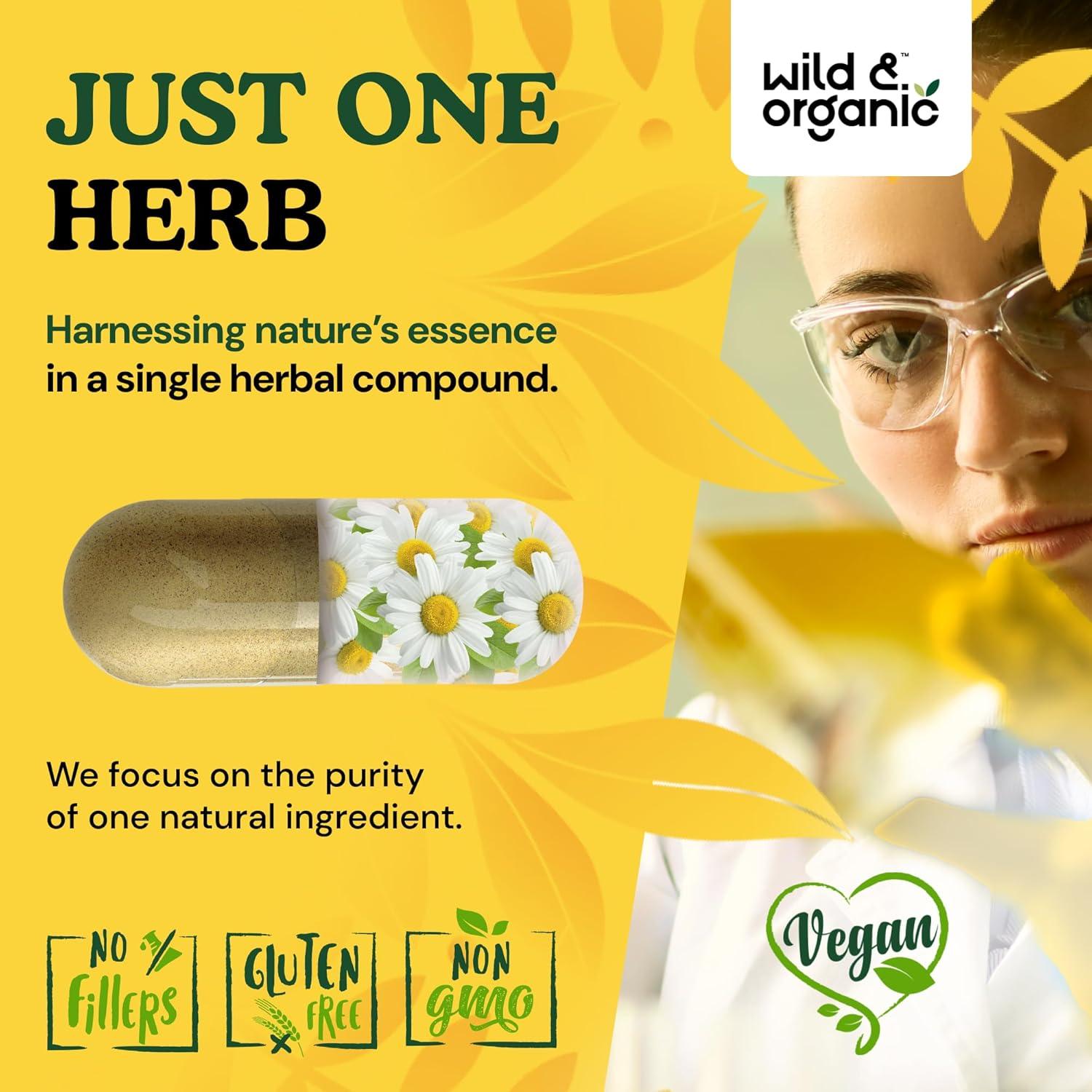 Cápsulas de Manzanilla Silvestre 800 mg - Silvestre y Orgánico - 60 Unidades