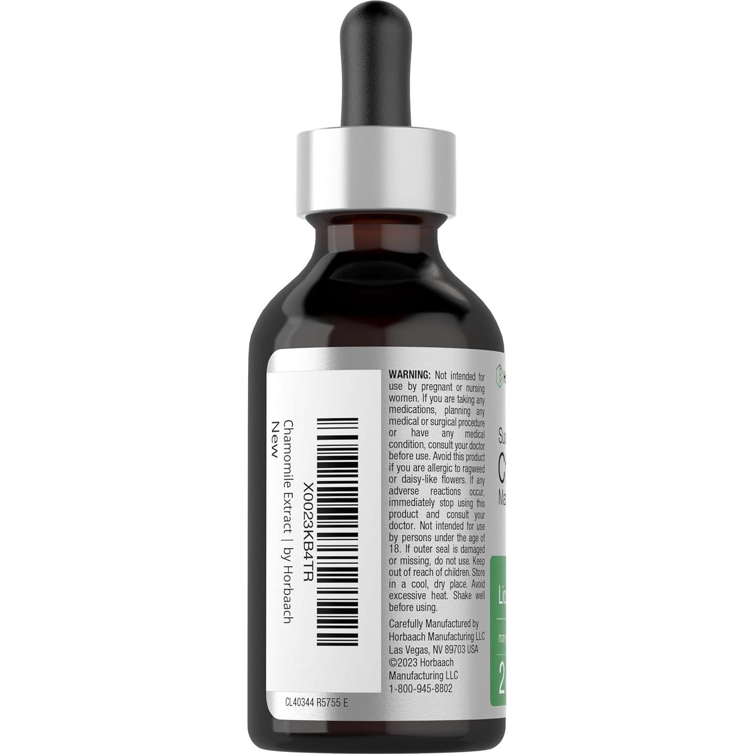 Extracto Líquido de Manzanilla Horbäach 59 ml Libre de Alcohol