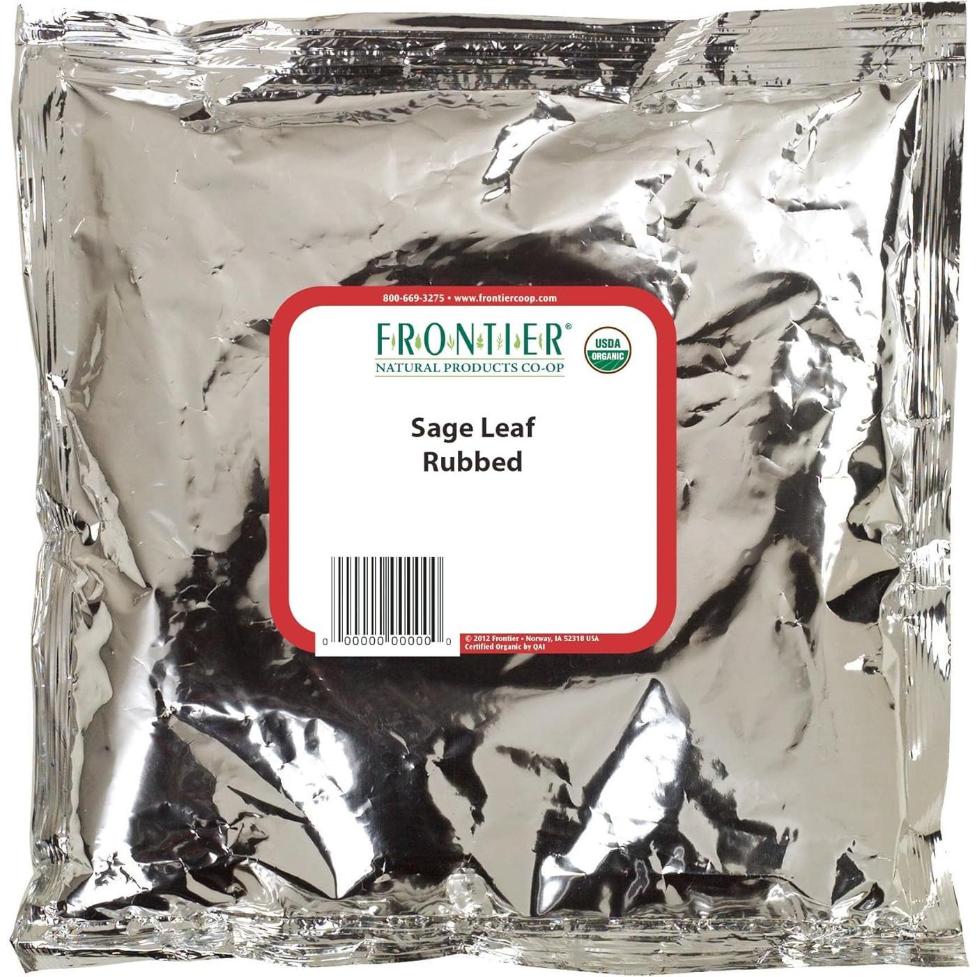 Hoja de Salvia Frotada Orgánica Frontier Co-op 0.45 kg Kosher