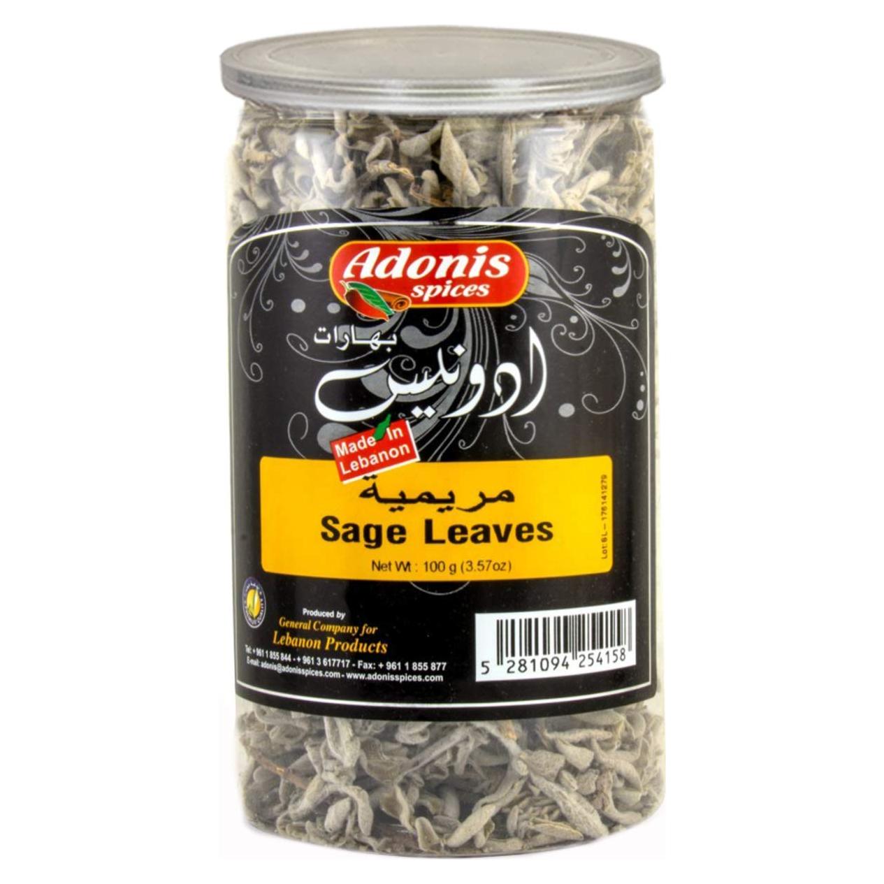 Hojas de Salvia Secas Adonis 100g - Antioxidante Premium