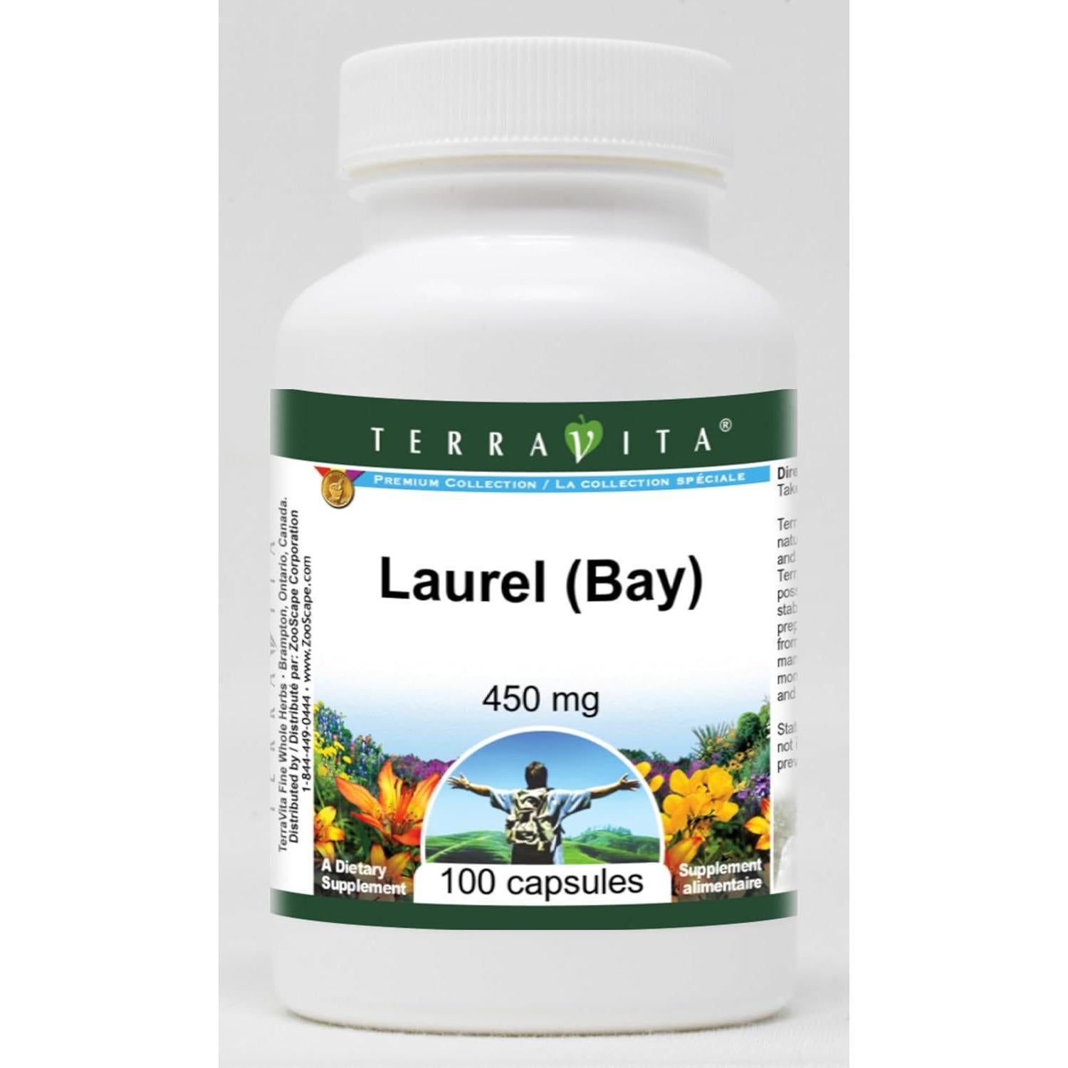 Cápsulas de Laurel TerraVita 450 mg - 100 Unidades