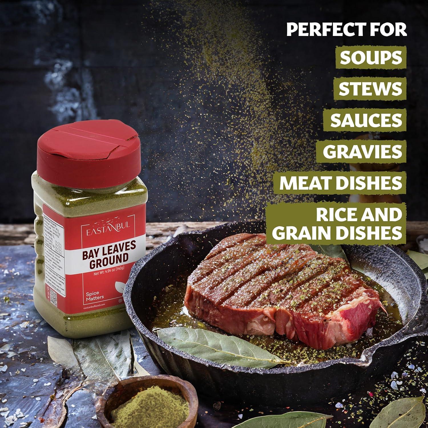 Polvo de Hojas de Laurel Eastanbul 140g - Especia Natural Vegana
