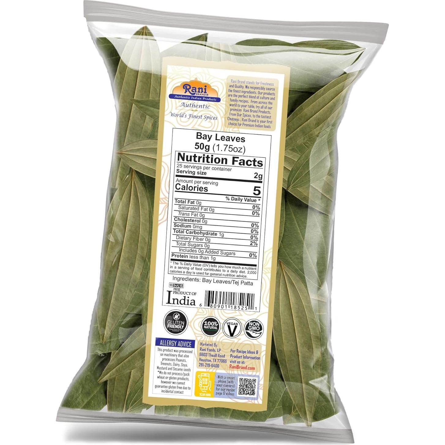 Hoja de Laurel Rani 50g - Especia Gourmet Natural Kosher