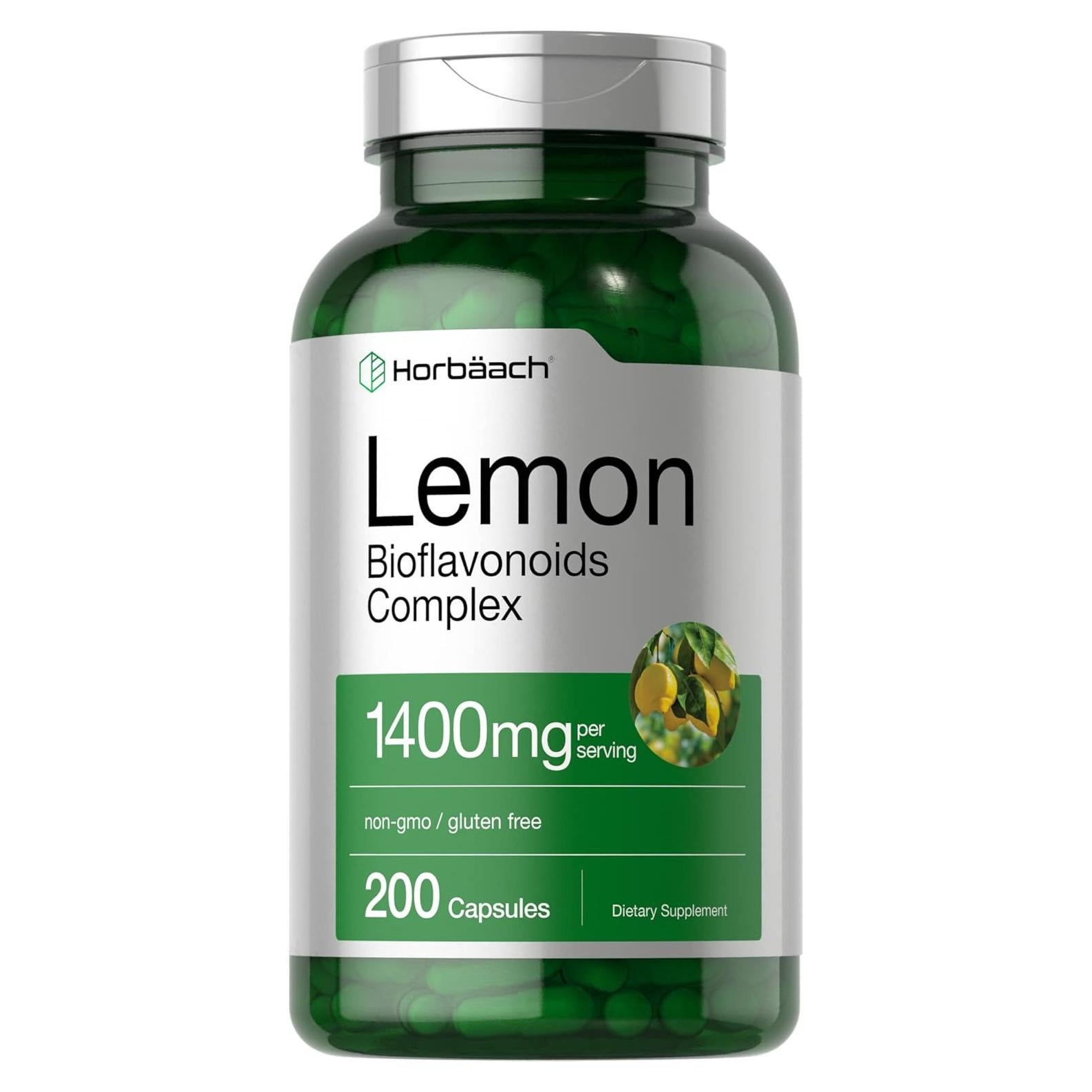 Suplemento Bioflavonoides de Limón Horbaach 1400 mg 200 Cápsulas