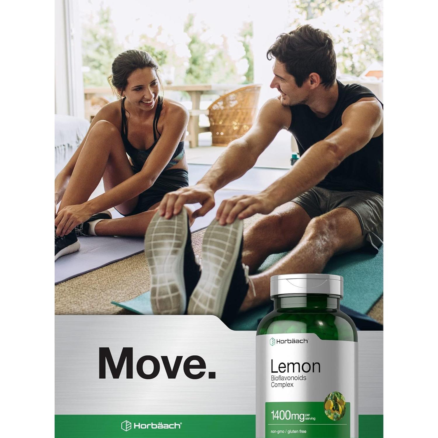 Suplemento Bioflavonoides de Limón Horbaach 1400 mg 200 Cápsulas