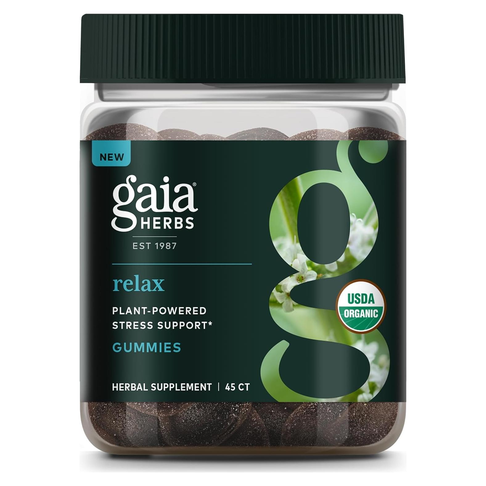 Gomas Relajantes Gaia Herbs - 45 Gomas de Calma Natural