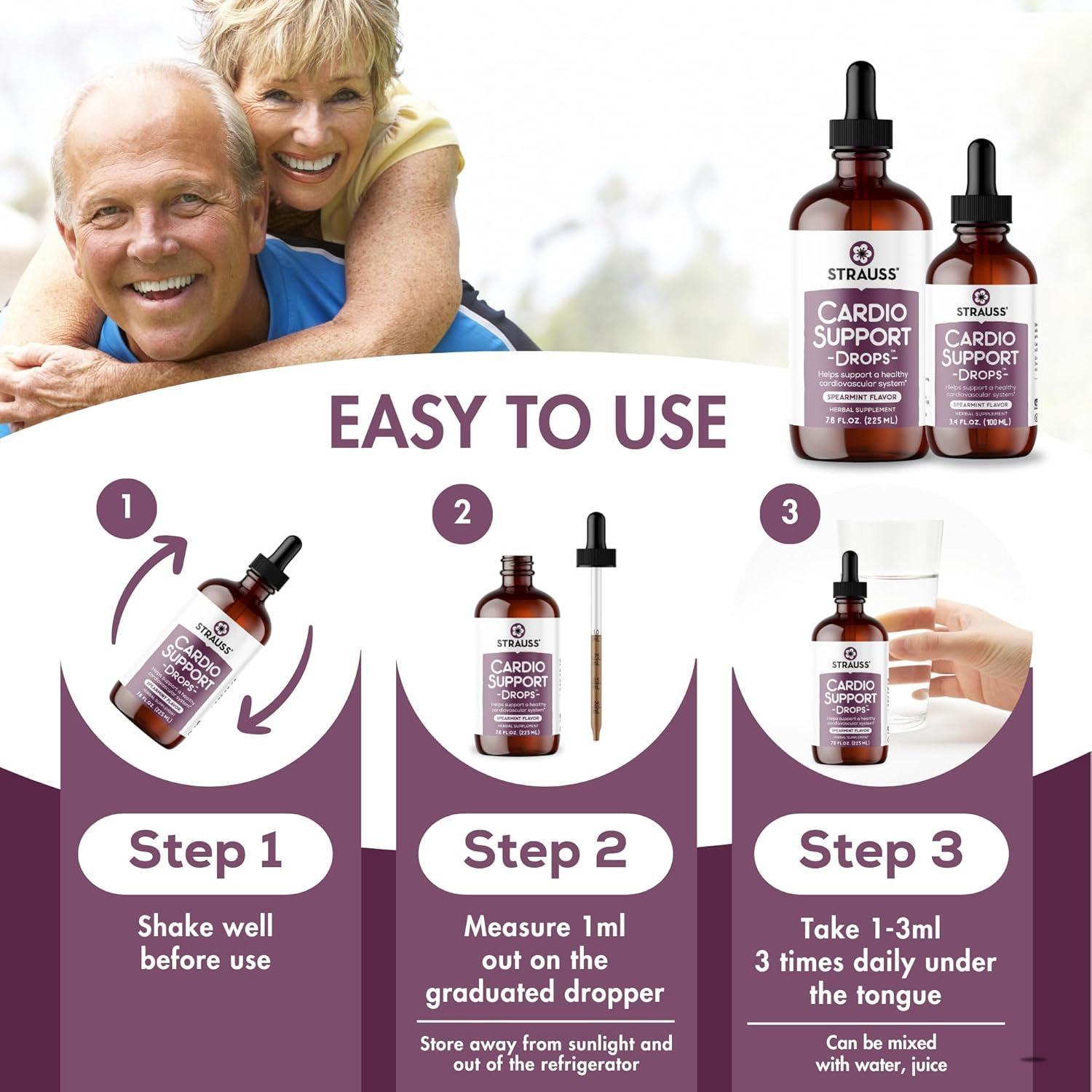 Gotas de Soporte Cardíaco Strauss Naturals 100 ml - Vegano