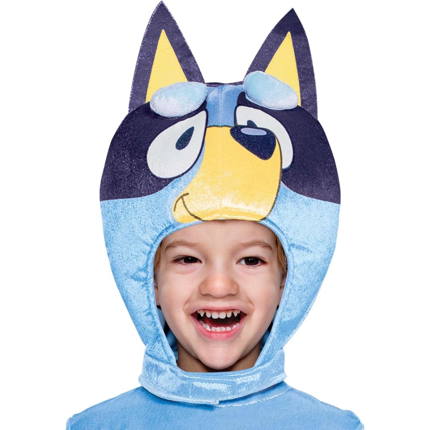 Disfraz Bluey Disguise para Niños 2-3 Años Mono y Cabeza
