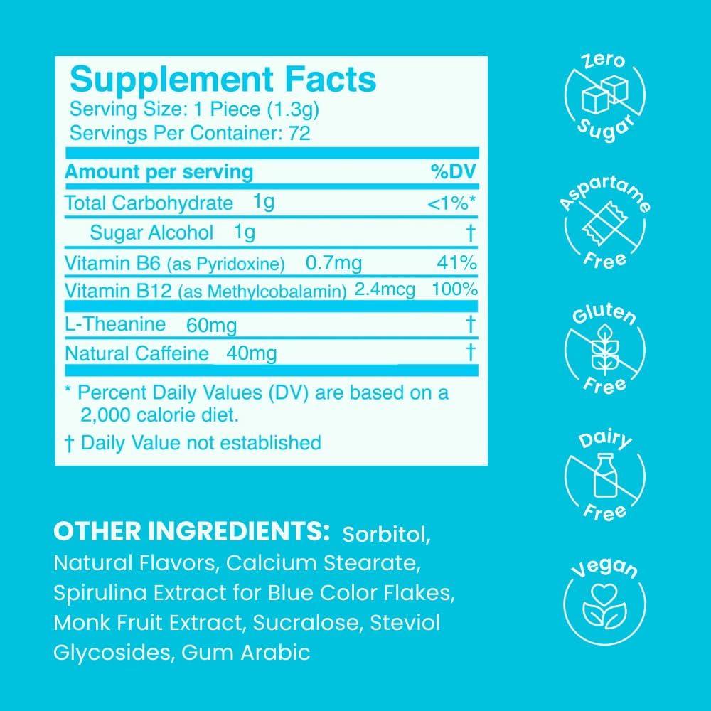 Mentas Energéticas Neuro Sin Azúcar 72 Unidades 80mg Cafeína