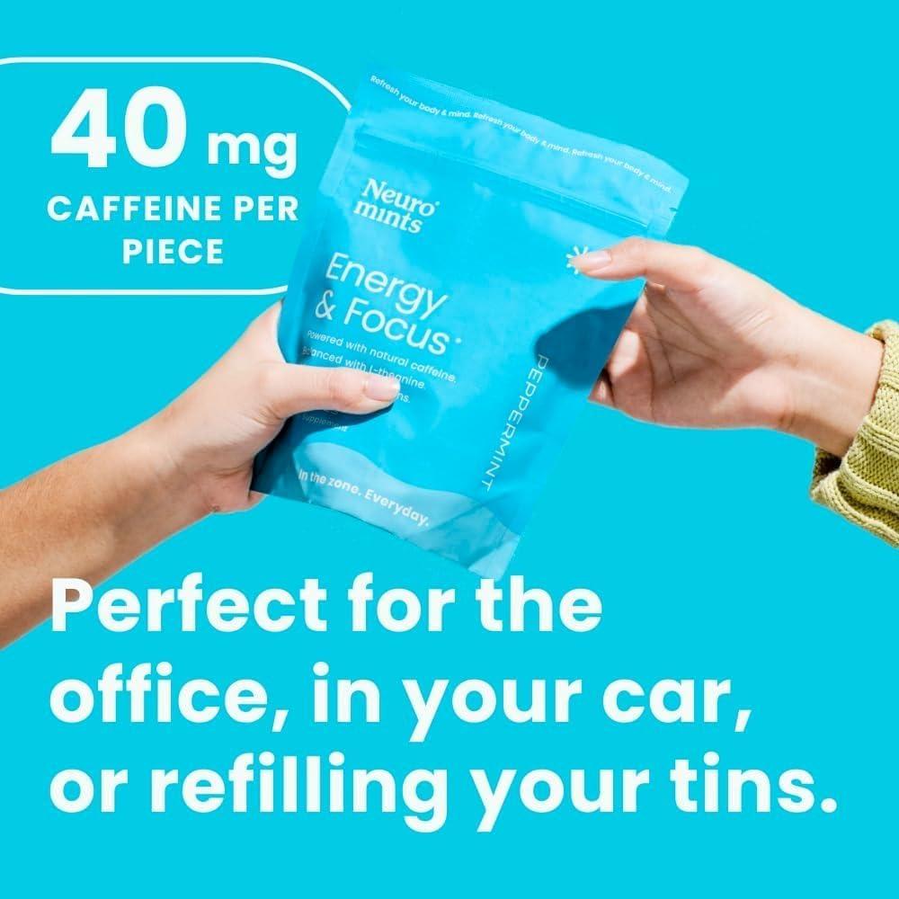 Mentas Energéticas Neuro Sin Azúcar 90 ct - 80mg Cafeína