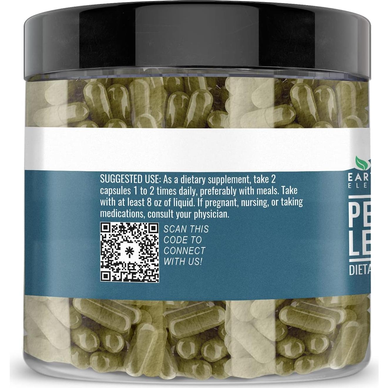 Cápsulas de Hojas de Menta Earthborn Elements 200 Unidades