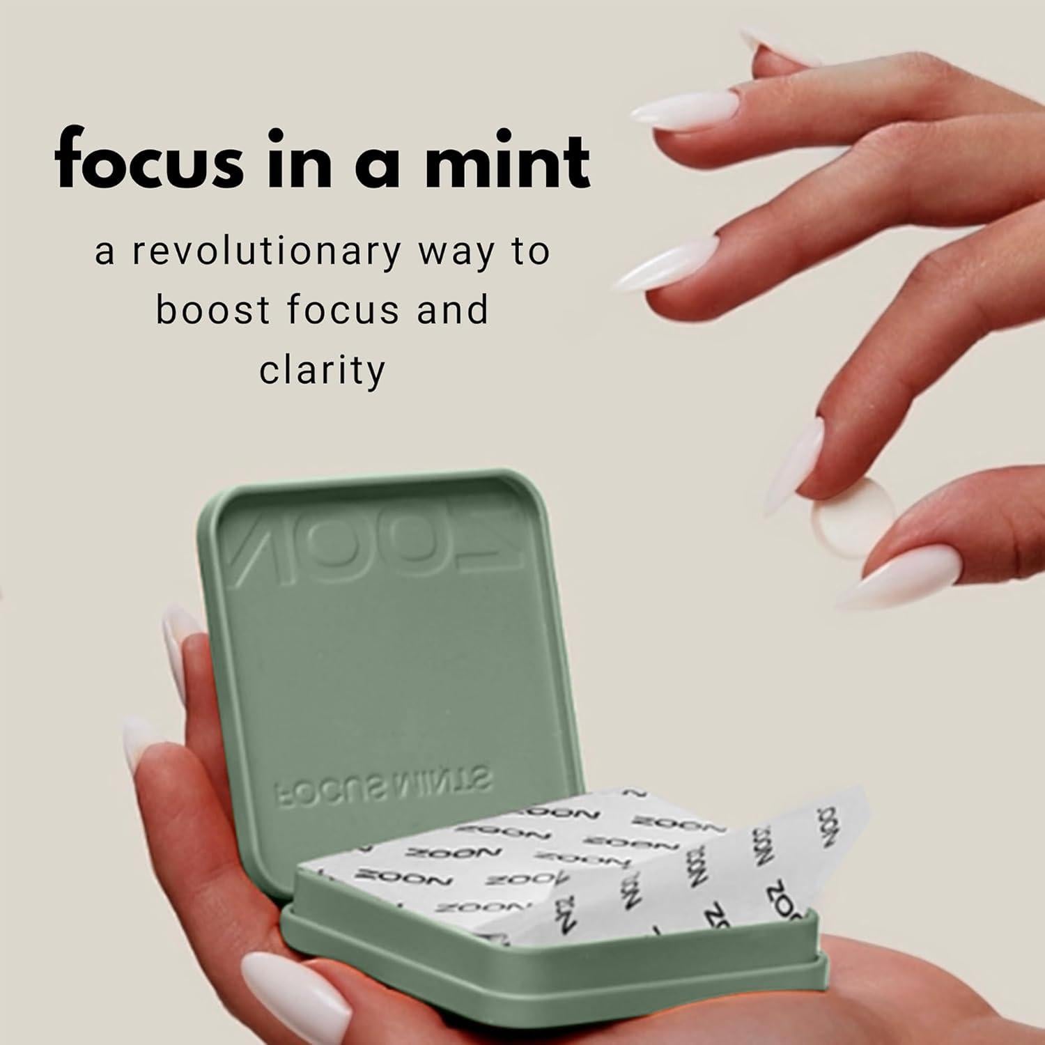Mentitas Funcionales NOOZ Focus Mints - Menta Fresca 150 Unidades