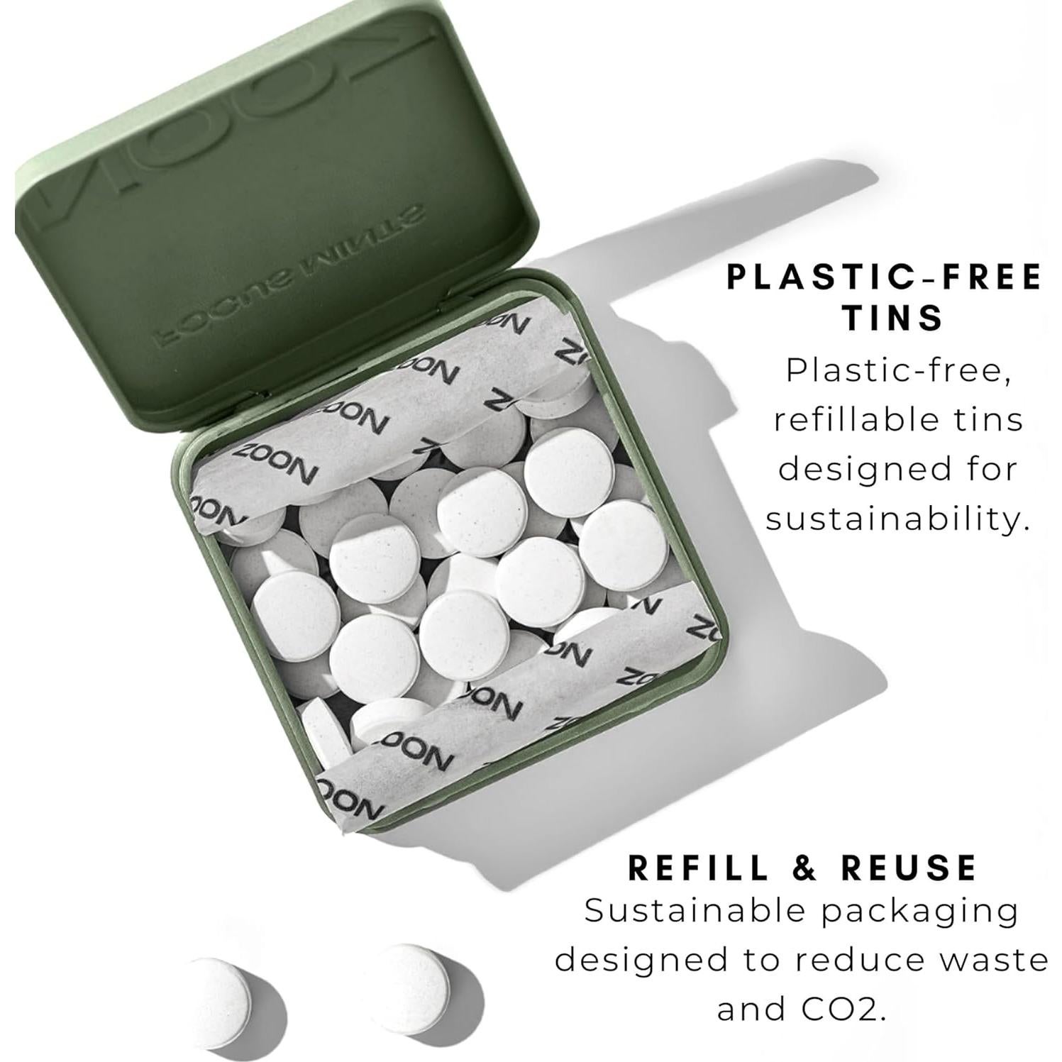 Mentitas Funcionales NOOZ Focus Mints - Menta Fresca 150 Unidades