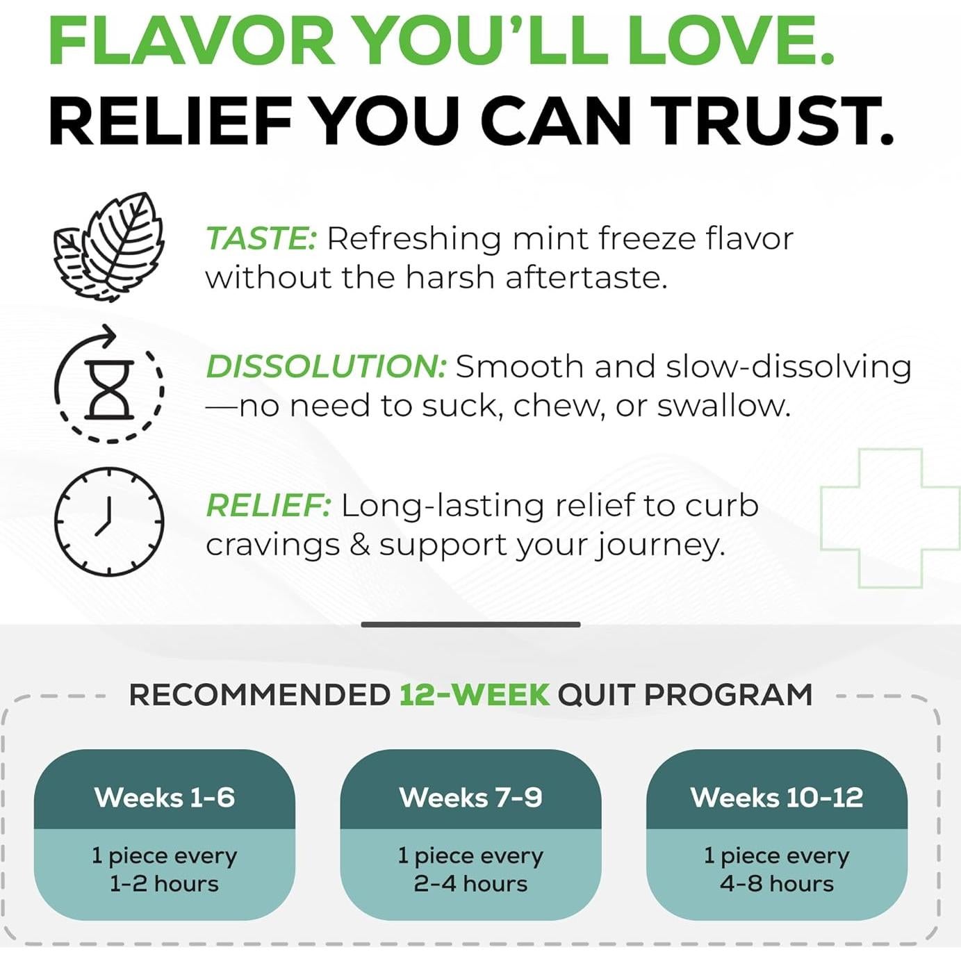 Pastillas de Nicotina Quitine 2mg Menta, 120 Unidades, Ayuda a Dejar de Fumar