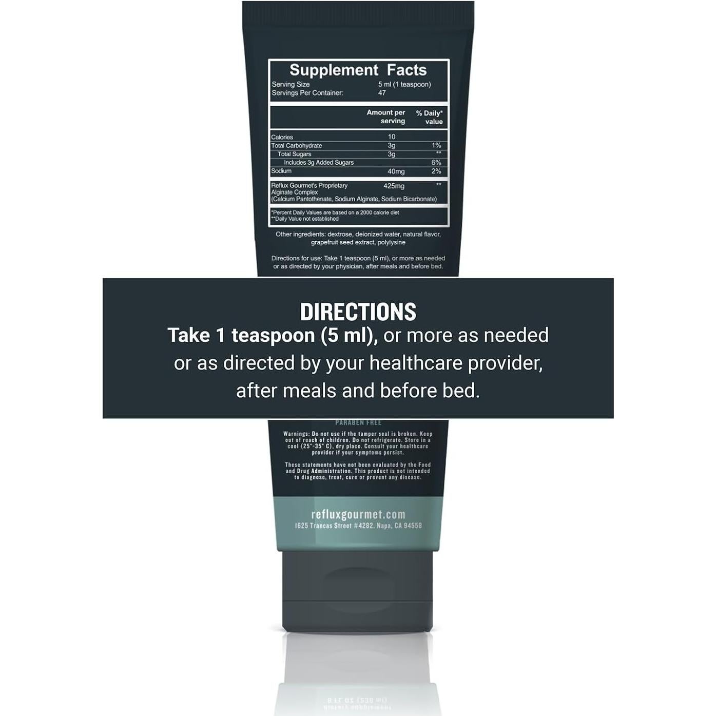 Rescate de Chocolate con Menta Reflux Gourmet 100% Natural 230g