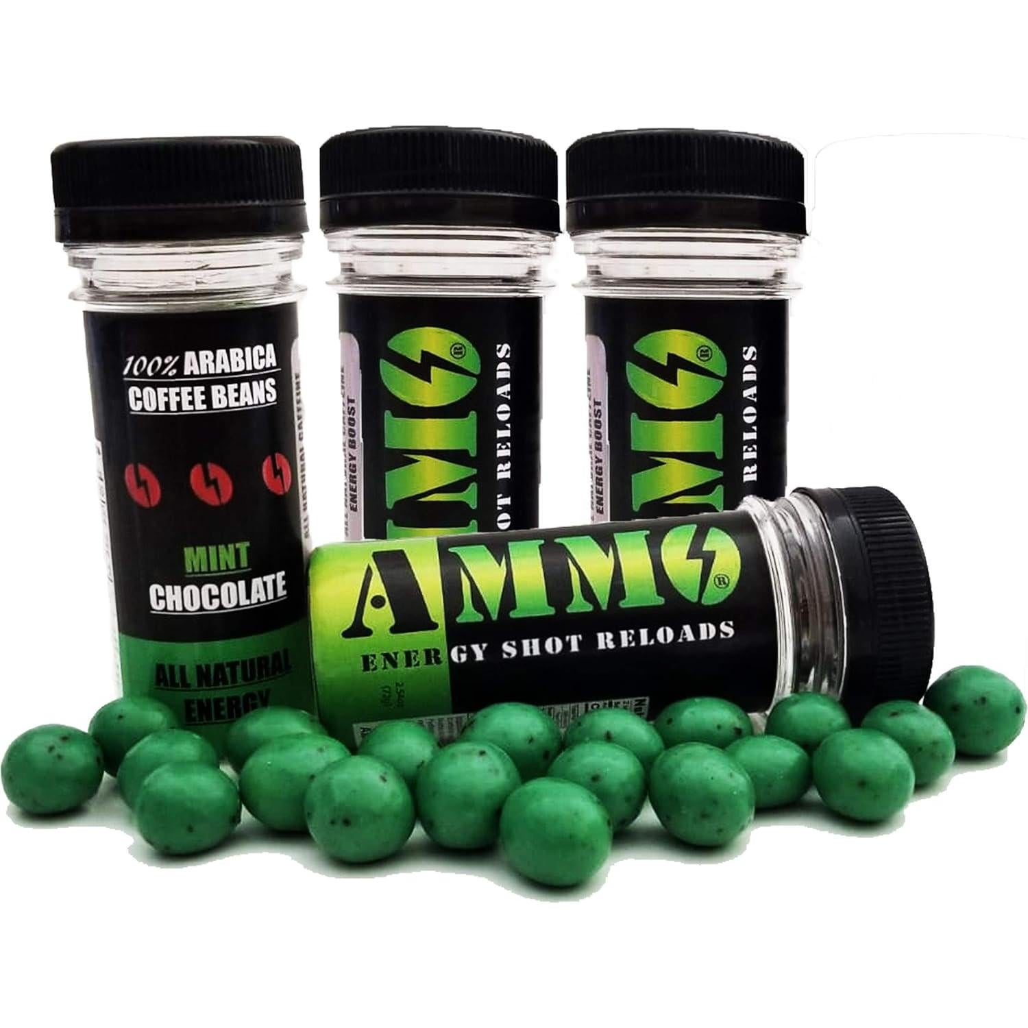 Rondas de Energía Natural AMMO Menta Chocolate 40 unidades