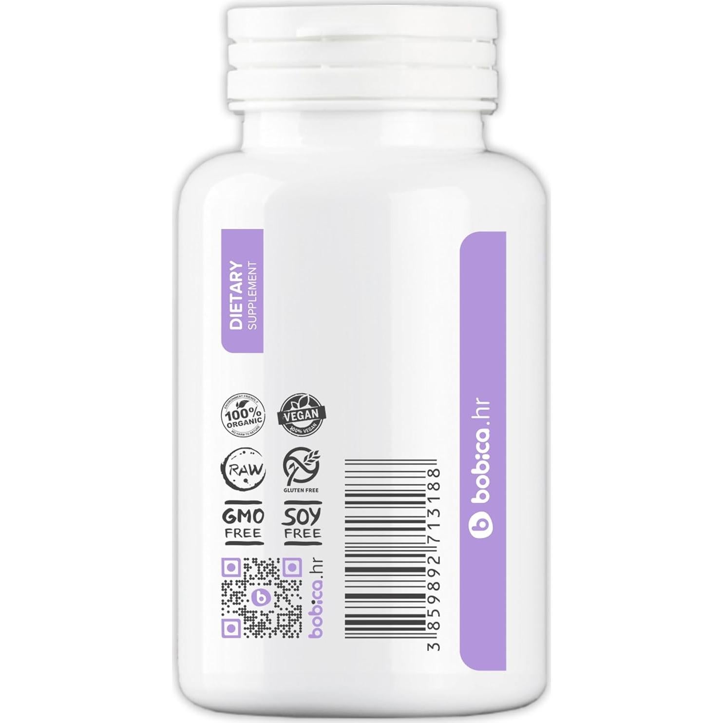 Cápsulas de Lavanda Orgánica Bobica - 90 Veganas para Relajación