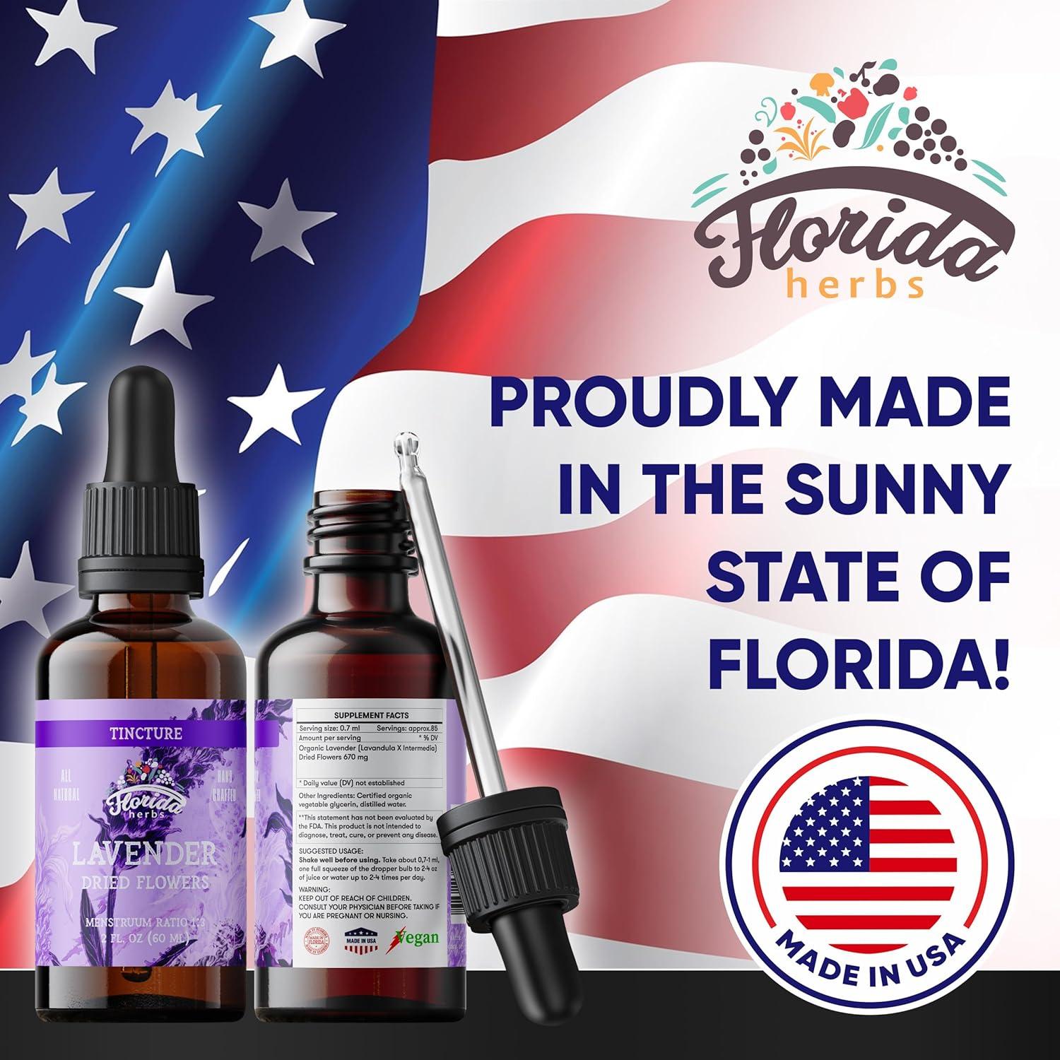 Extracto Líquido de Flor de Lavanda Orgánica 59.15 ml - Florida Herbs