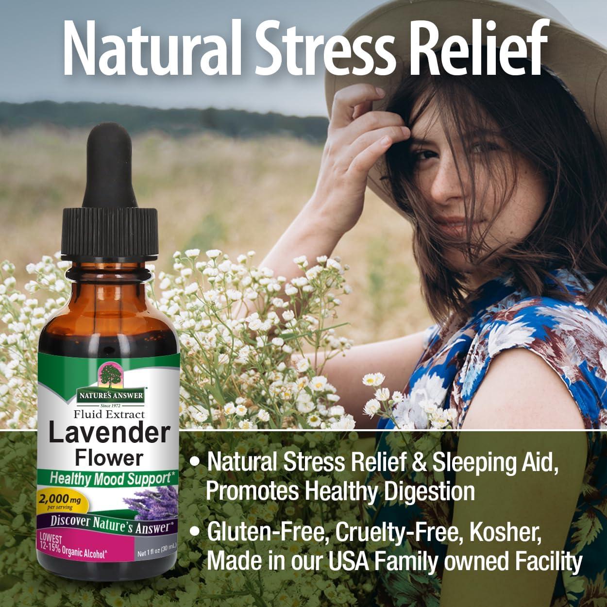 Flor de Lavanda Nature's Answer 30 ml - Digestión Saludable