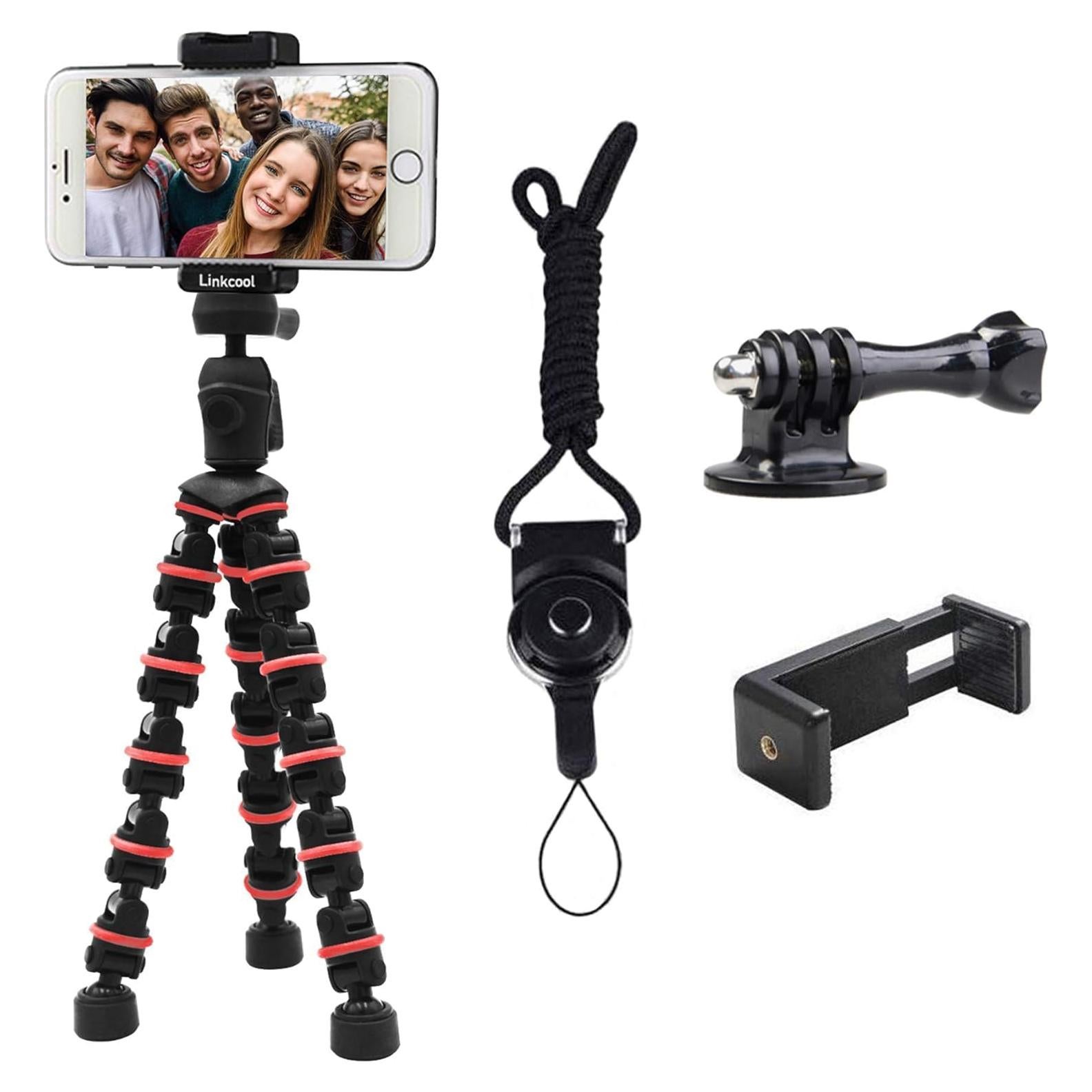 Trípode Flexible Linkcool OCT01R para Teléfono y Cámara