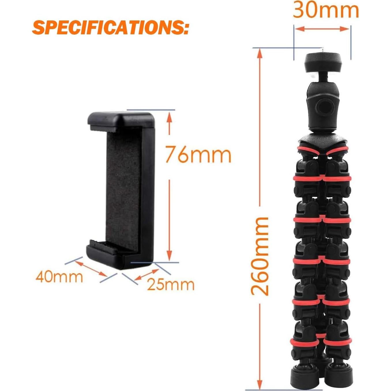 Trípode Flexible Linkcool OCT01R para Teléfono y Cámara
