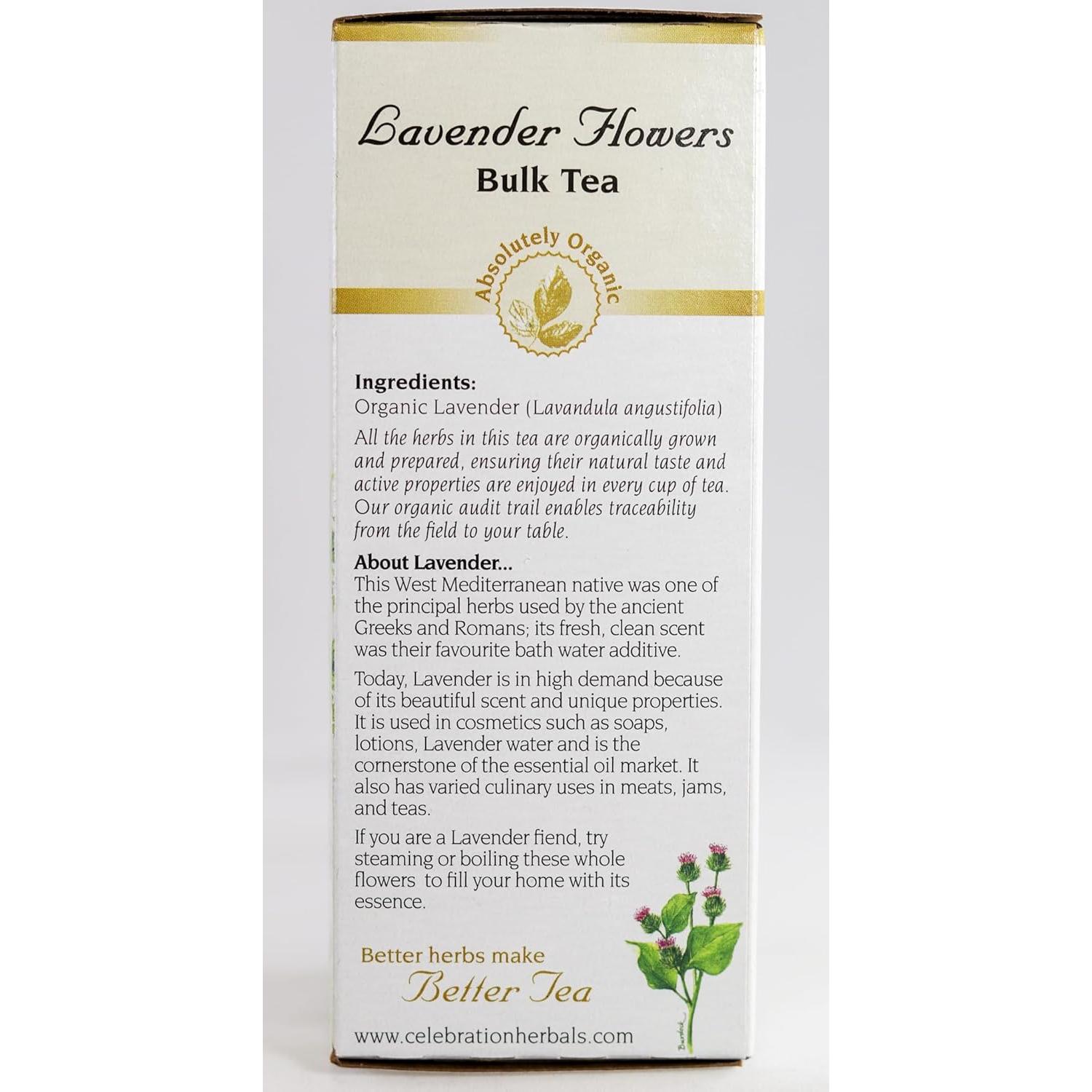 Flores de Lavanda Orgánicas Celebration Herbals 38 g