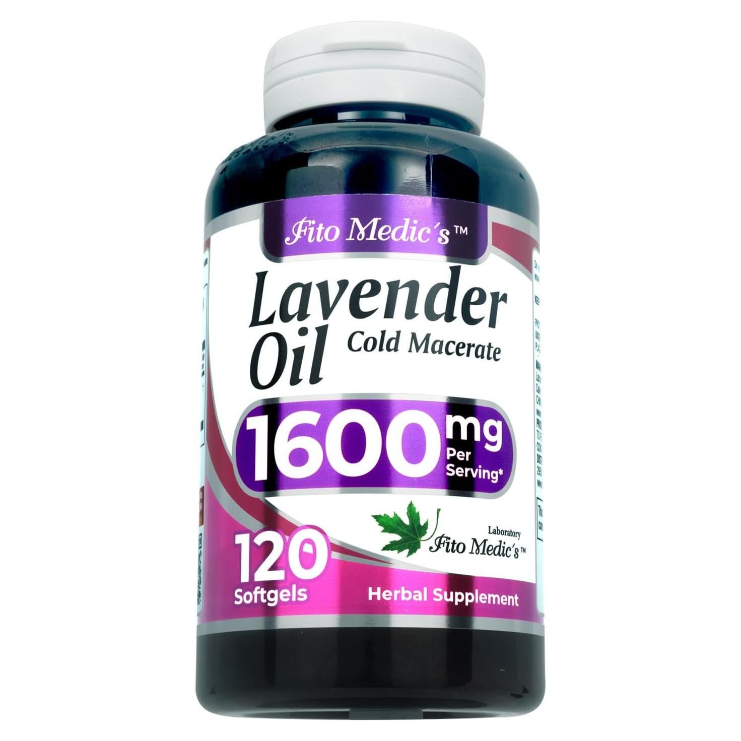 Pastillas de Lavanda FITO MEDIC'S Lab 120 Gelatinas 1600 mg
