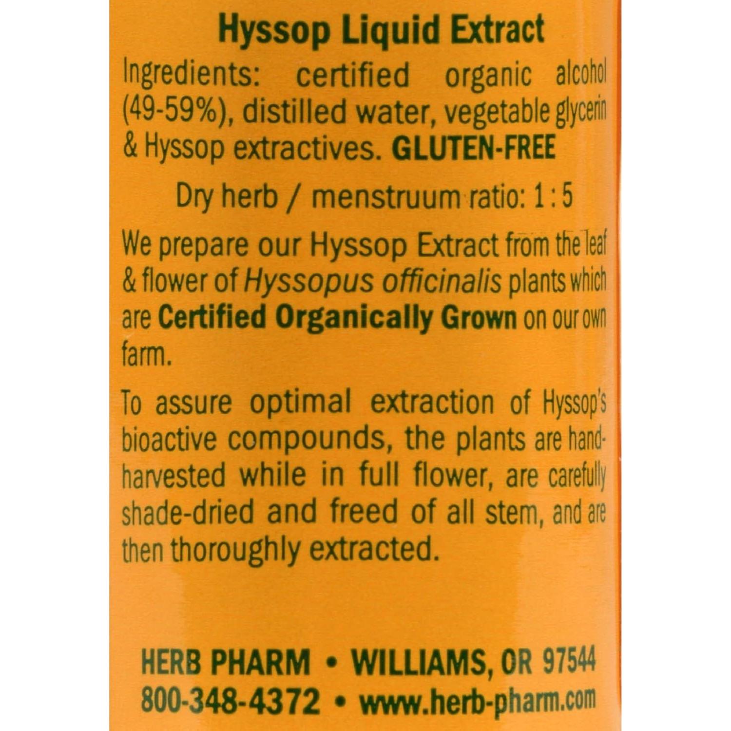 Extracto Líquido de Hisopo Orgánico Herb Pharm 30 ml