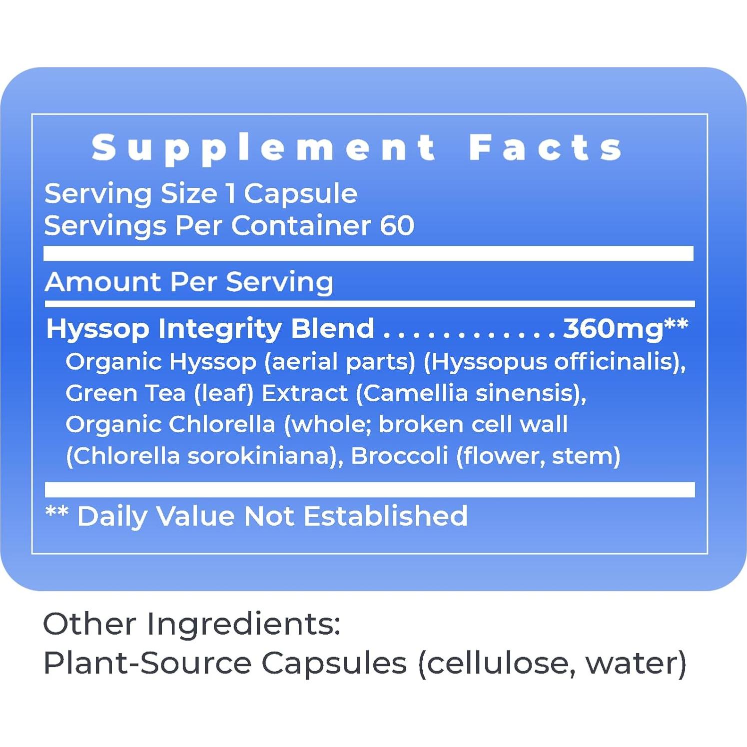 Cápsulas de Hisopo Premier Research Labs - 60 Unidades