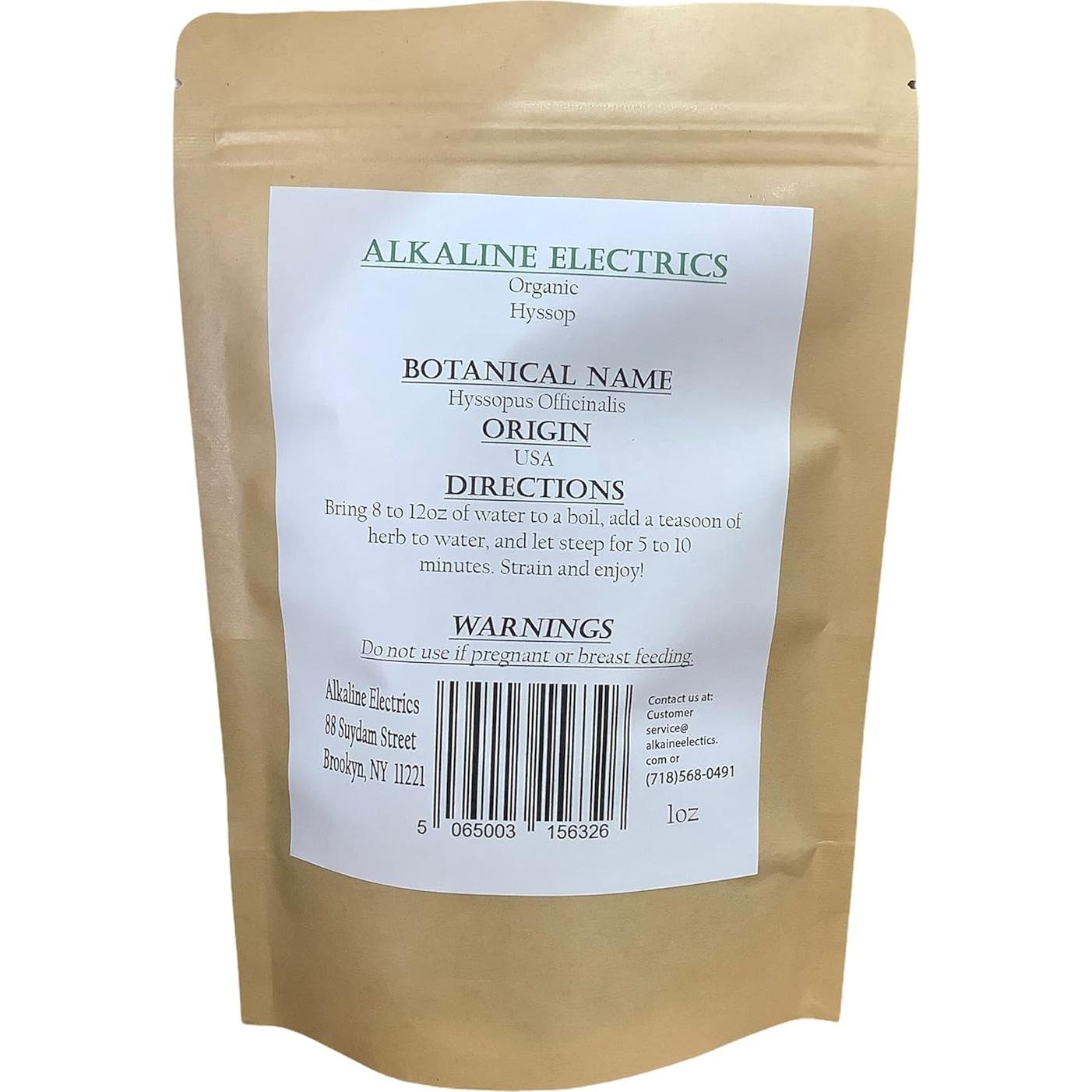 Hisopo Orgánico 28.35g - Alkaline Electrics - Bienestar Respiratorio