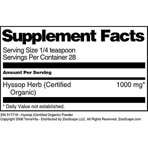 Hisopo Orgánico Certificado en Polvo TerraVita 28.35 g