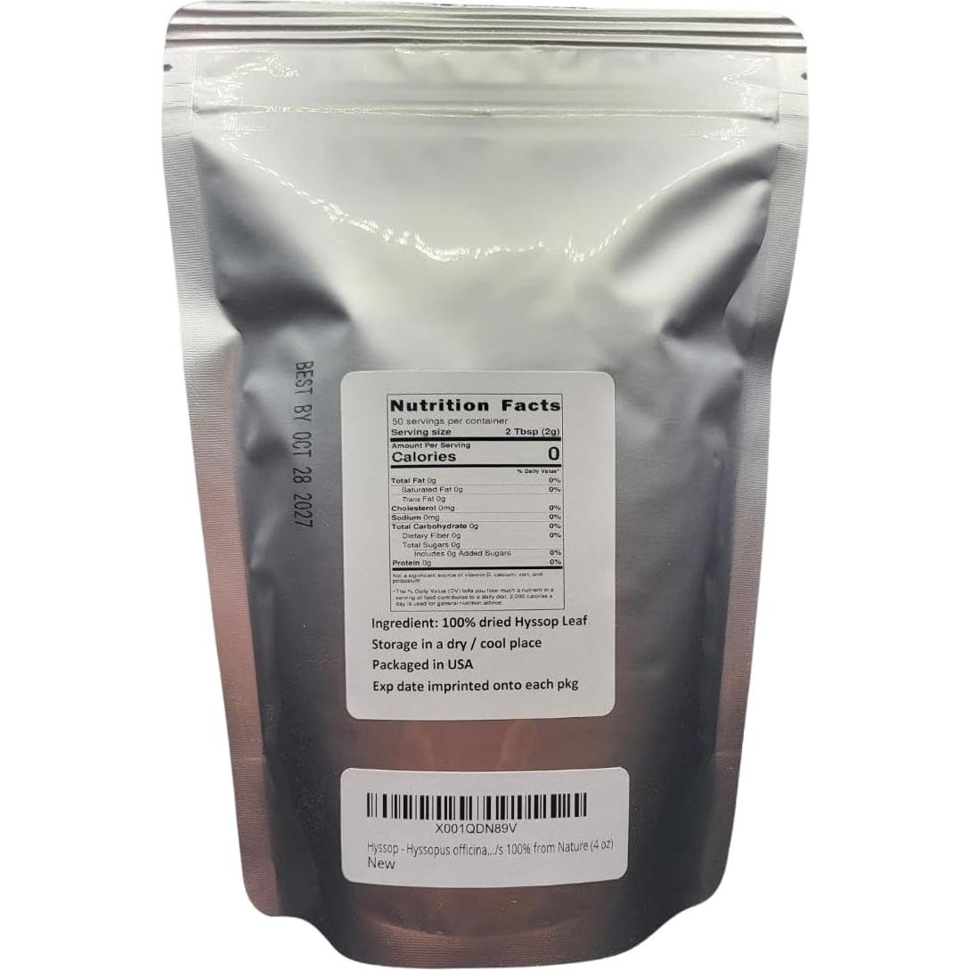 Hisopo Hoja Suelta Nature Tea 113.4 g - 100% Natural