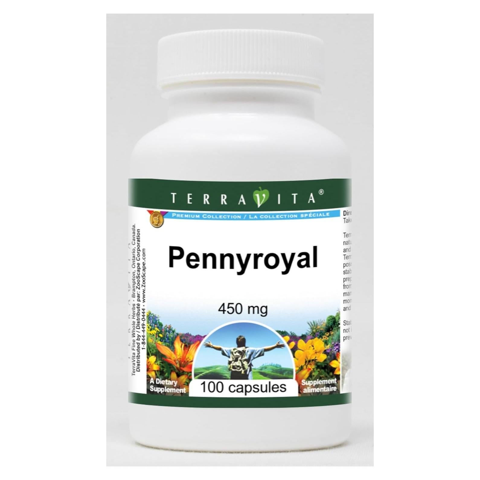 Pennyroyal 450 mg TerraVita 300 cápsulas fáciles de tragar