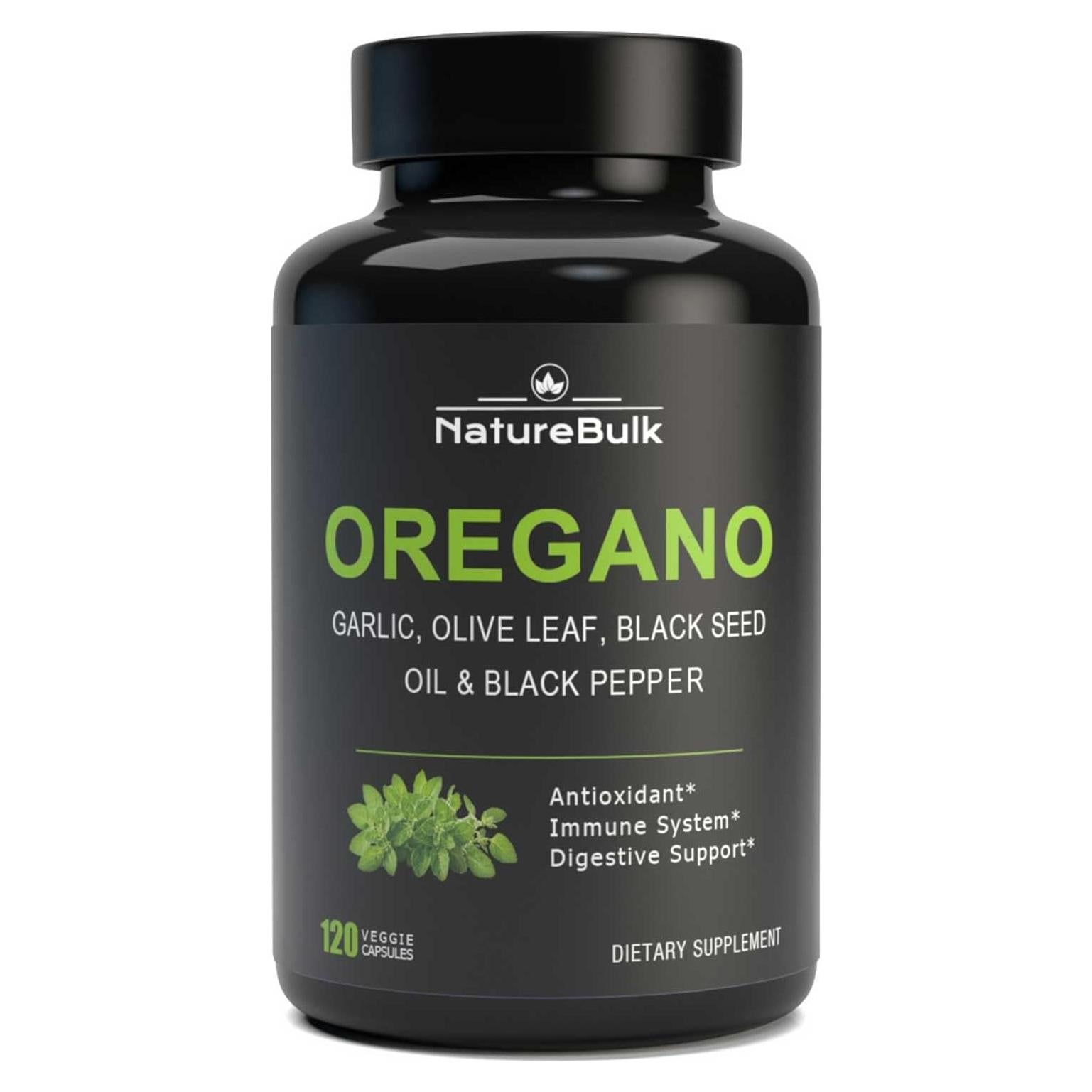 Cápsulas de Extracto de Aceite de Orégano NatureBulk 120 Caps