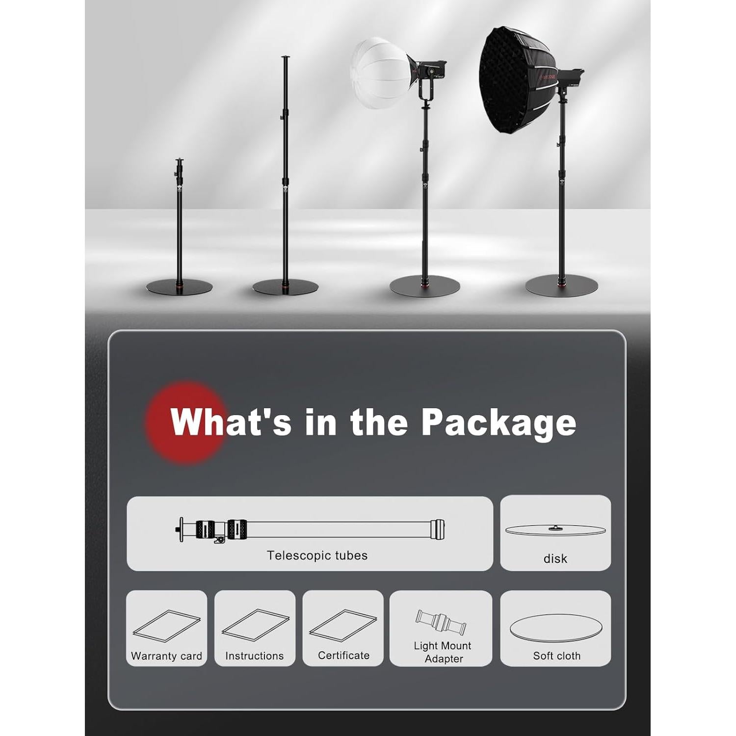 Monopod IFOOTAGE RB-A400 Soporte de Luz 2,11m 10kg