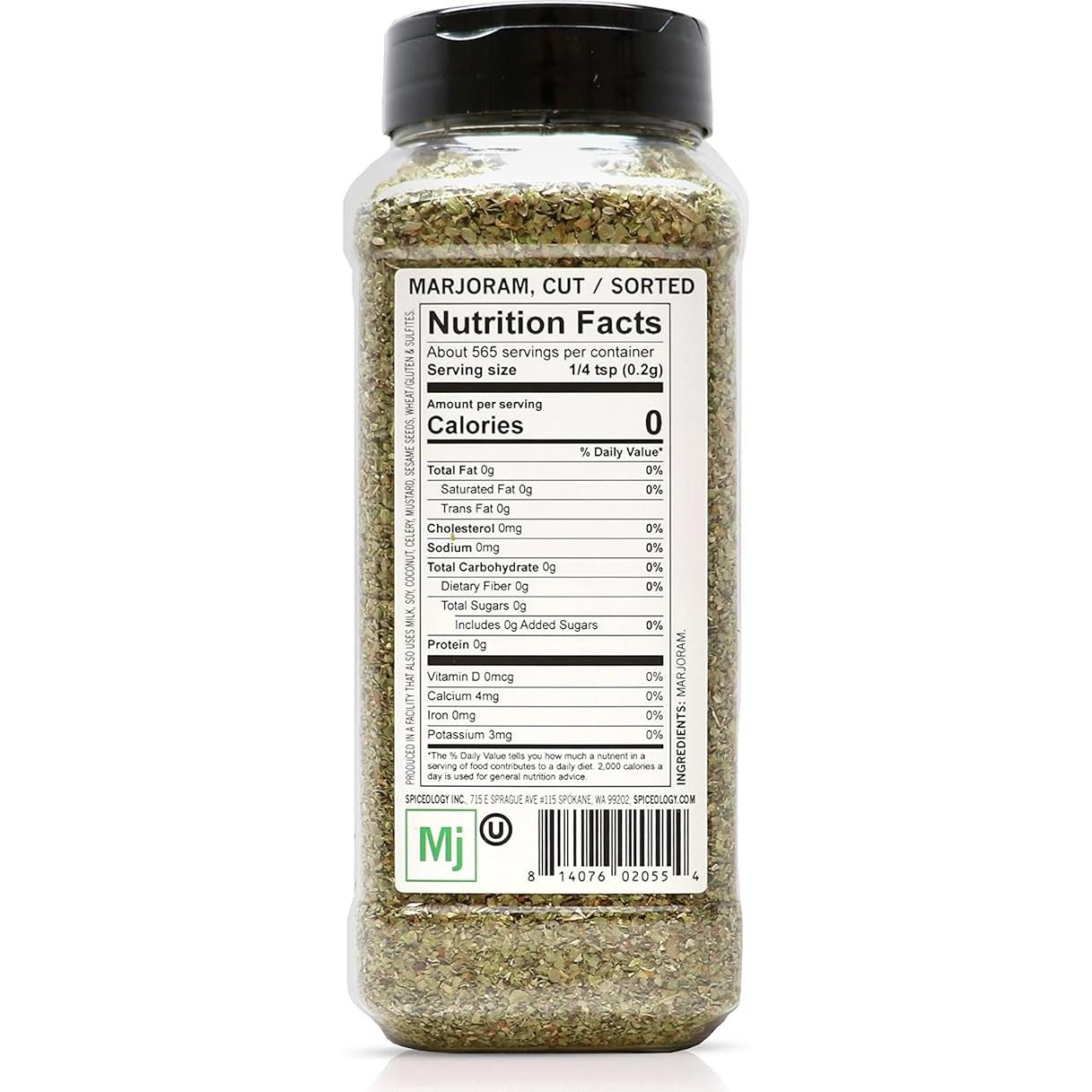 Hojas de Mejorana Secas Spiceology 113g - 100% Natural