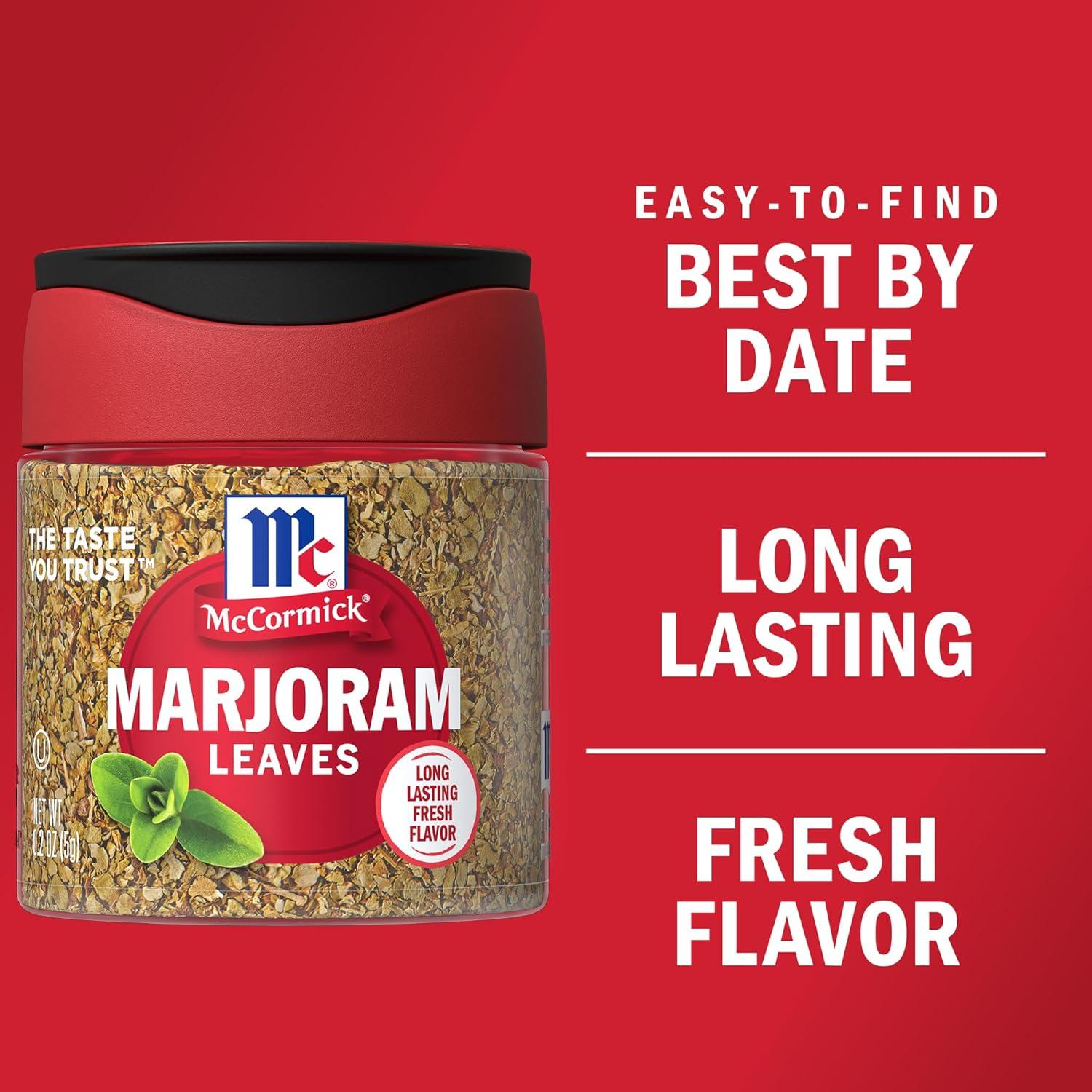 Hojas de Mejorana McCormick 5.67 g - Sabor Dulce y Aromático