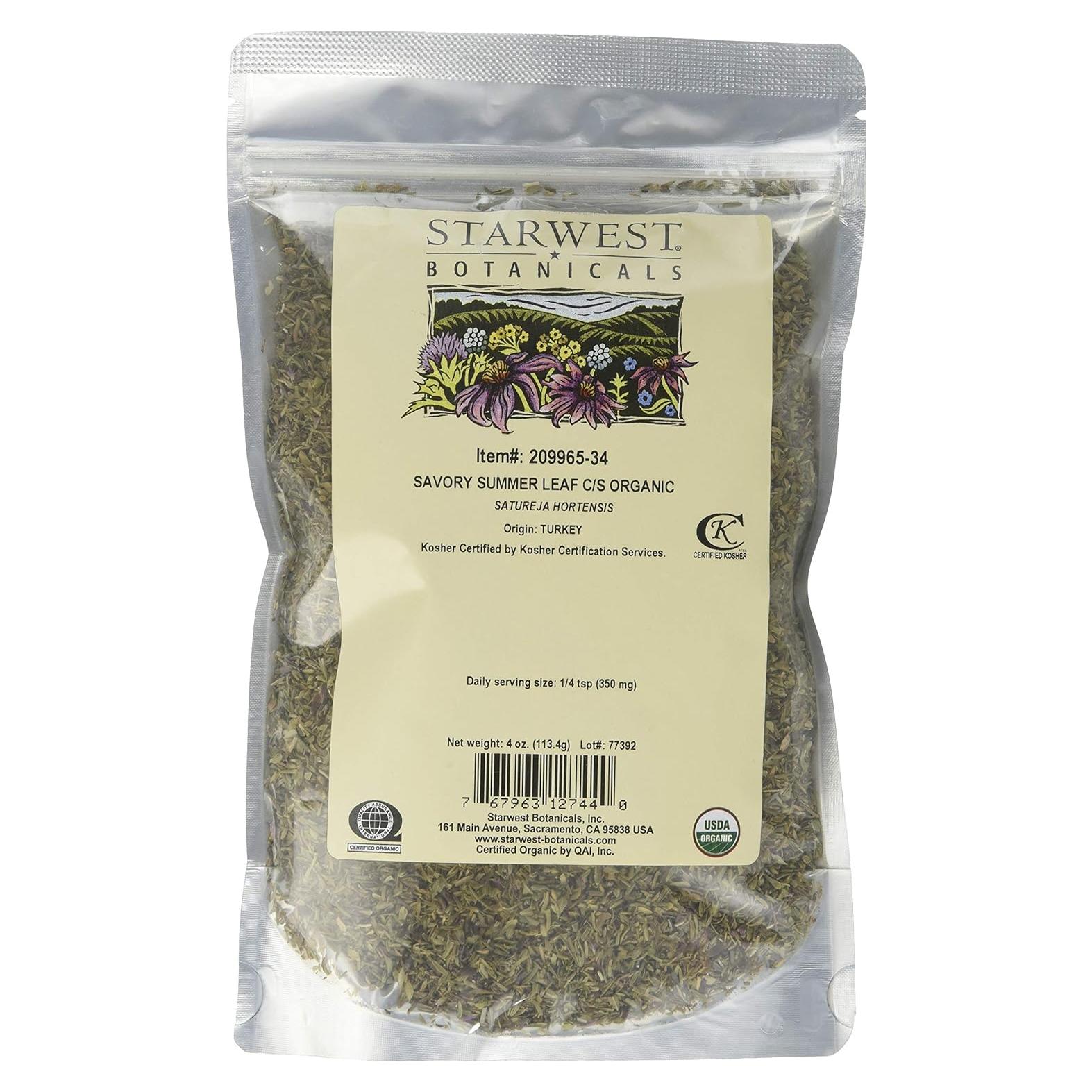 Hoja de Sabroso Orgánica Starwest Botanicals 113g