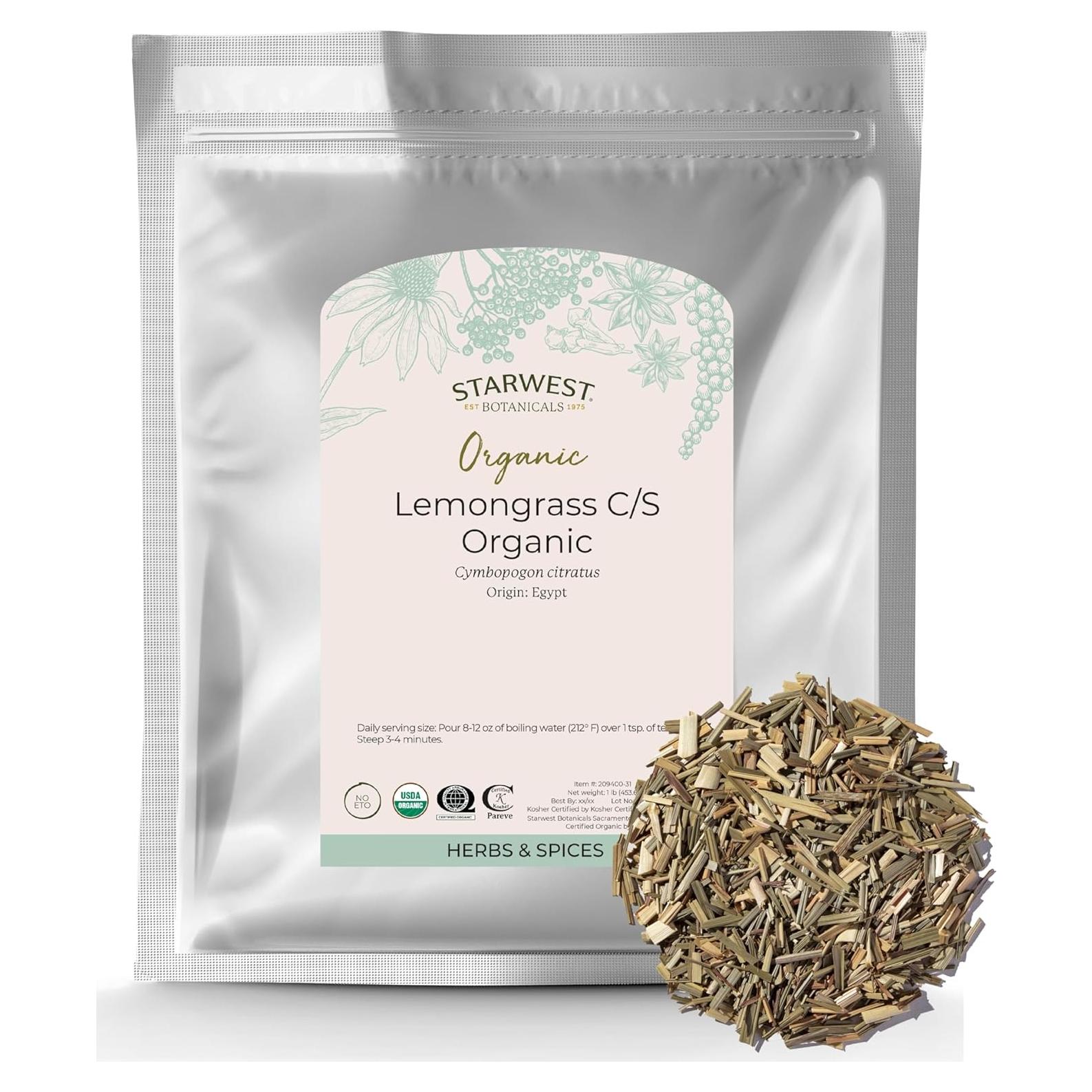 Hierba de Limón Orgánica Starwest Botanicals 0.45 kg - Té y Cocina