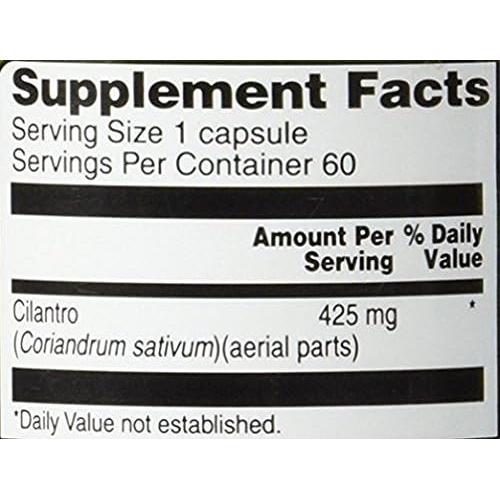 Suplemento Herbal Vitacost Cilantro 425 mg - 60 Cápsulas